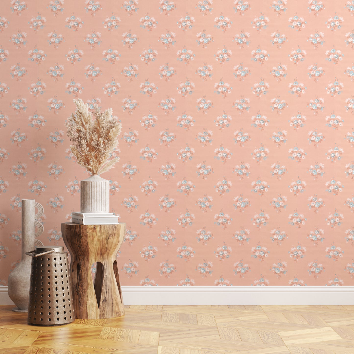 Renee Rose Floral on Peach