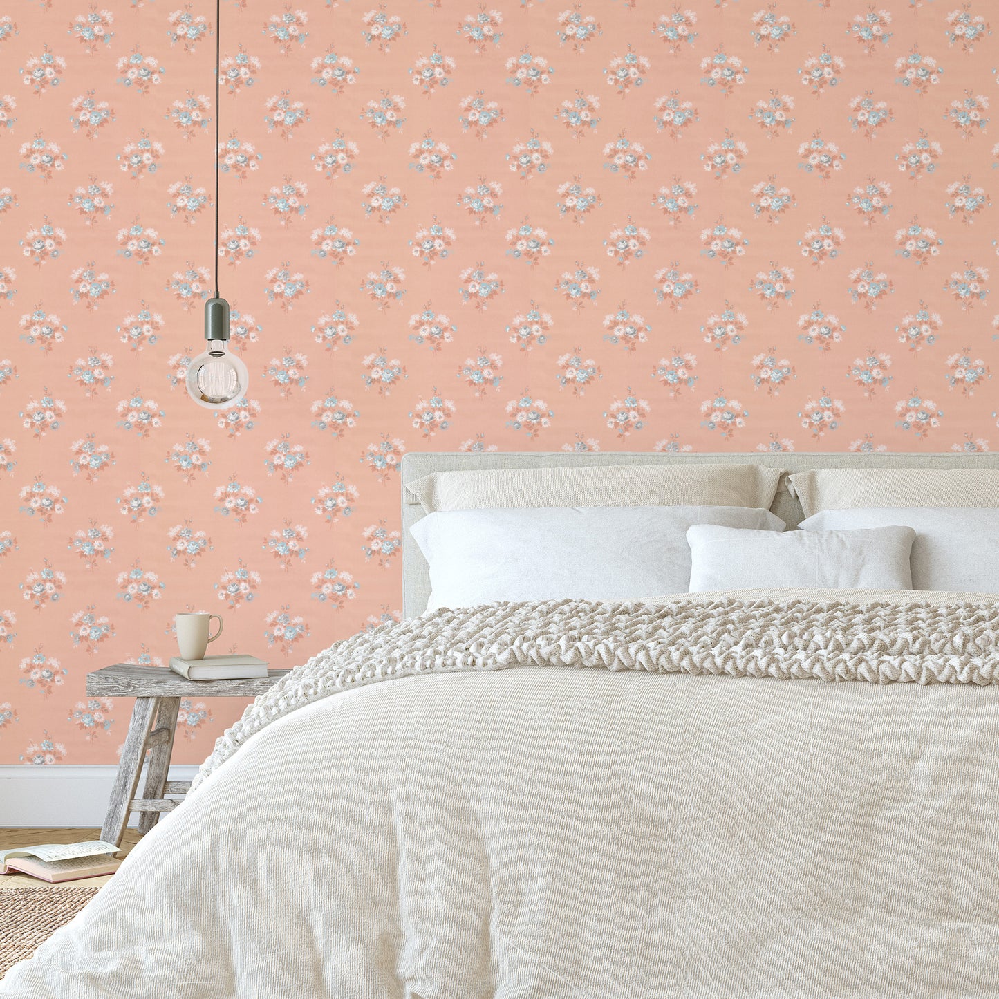 Renee Rose Floral on Peach