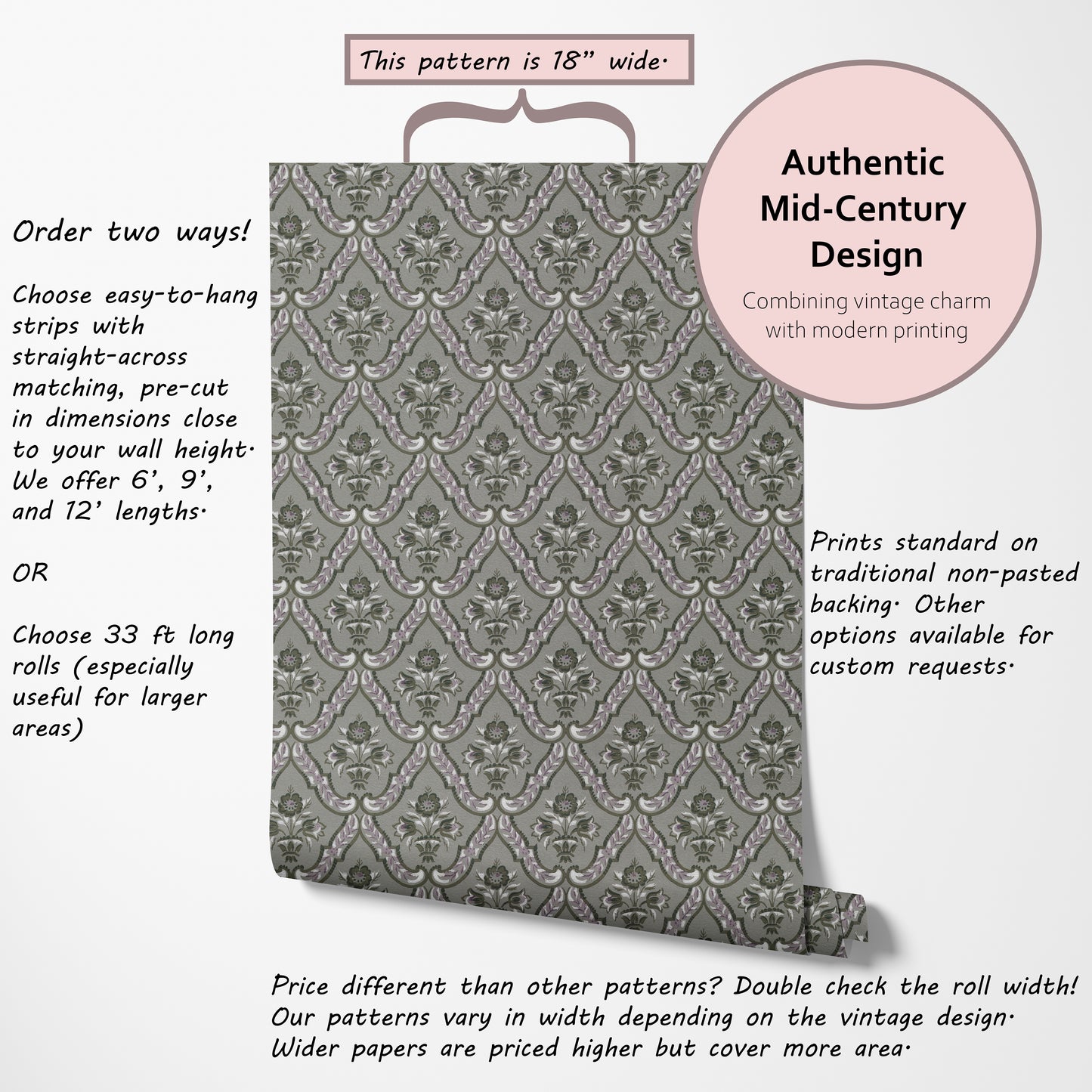Avery Floral Damask