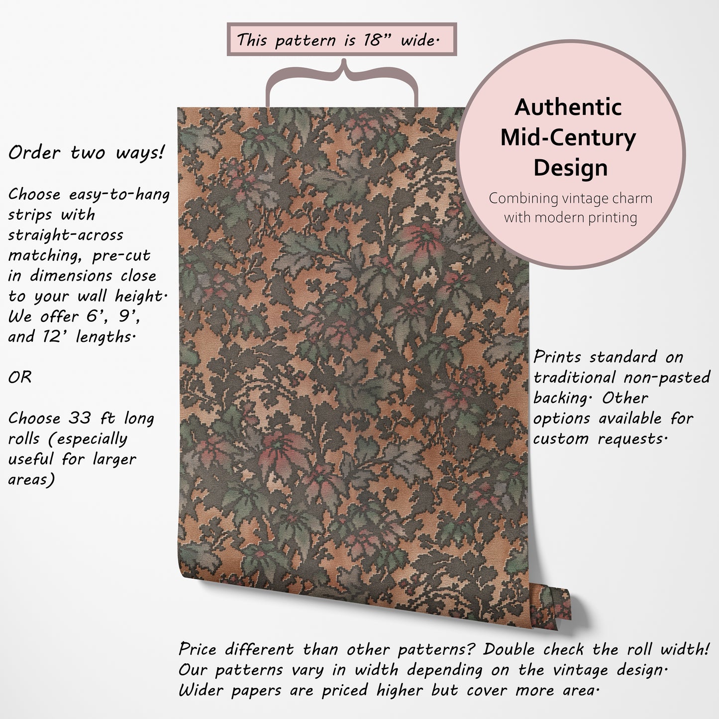 Tawny Antique Floral