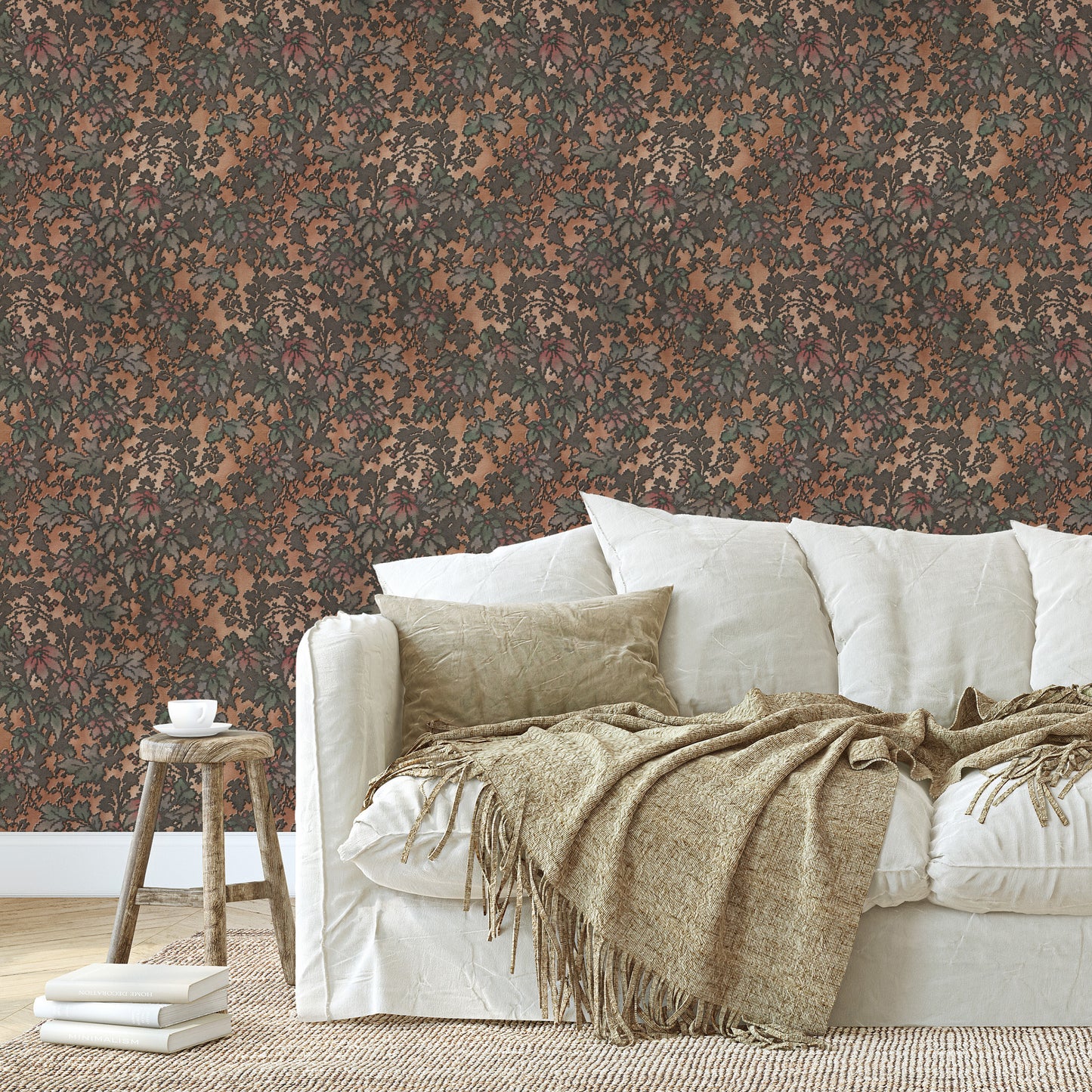 Tawny Antique Floral