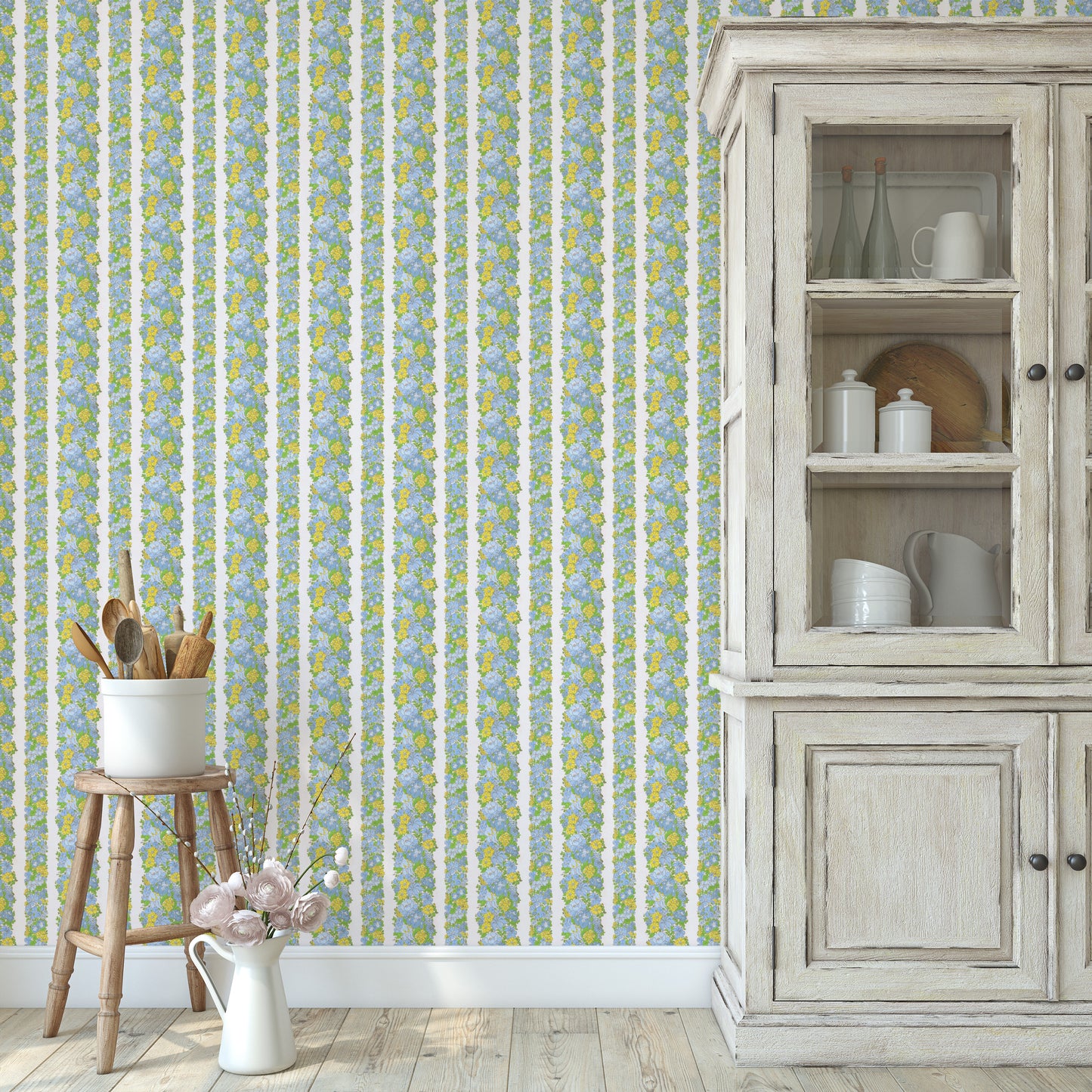 Fallon Retro Floral Stripe