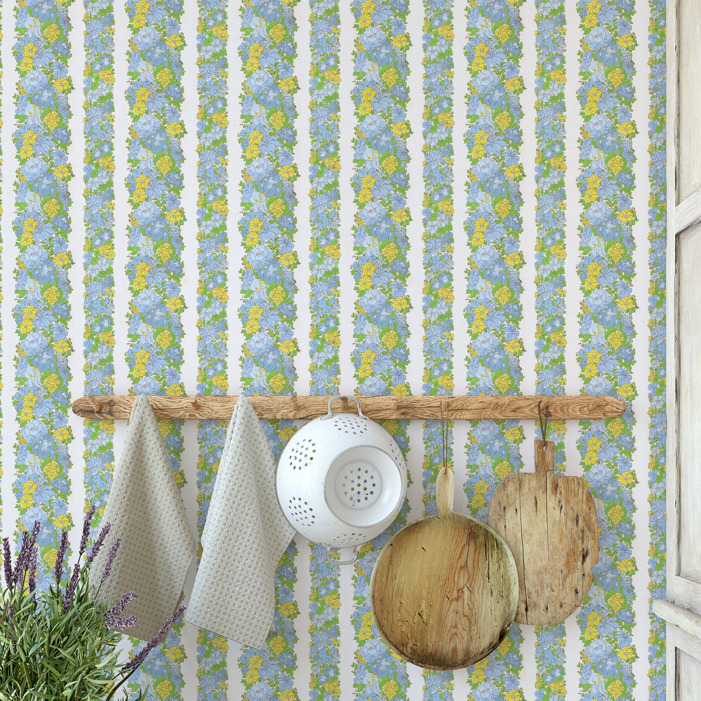 Fallon Retro Floral Stripe