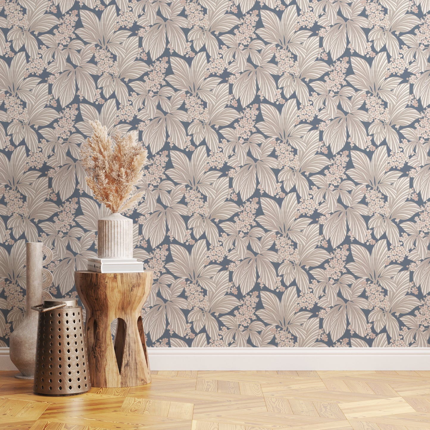 Kira Botanical in Gray and Blue