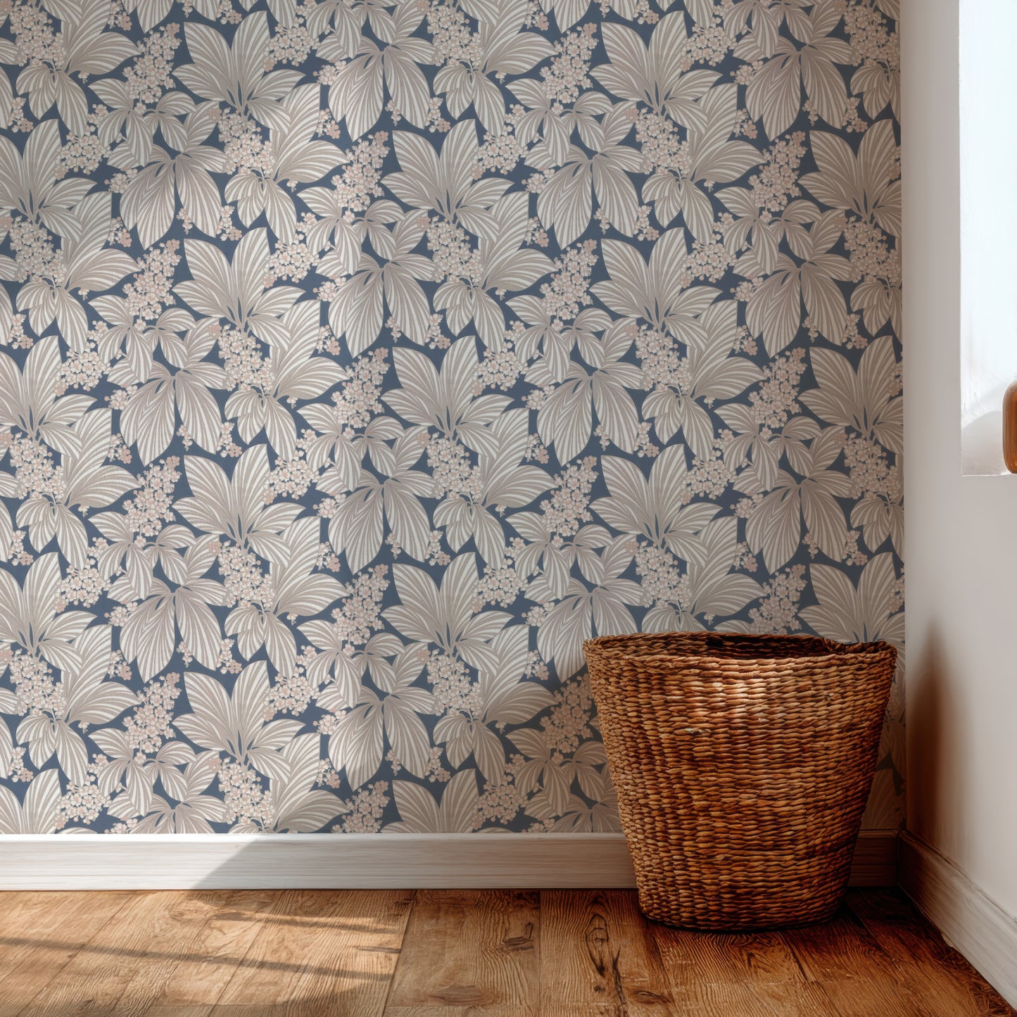 Kira Botanical in Gray and Blue
