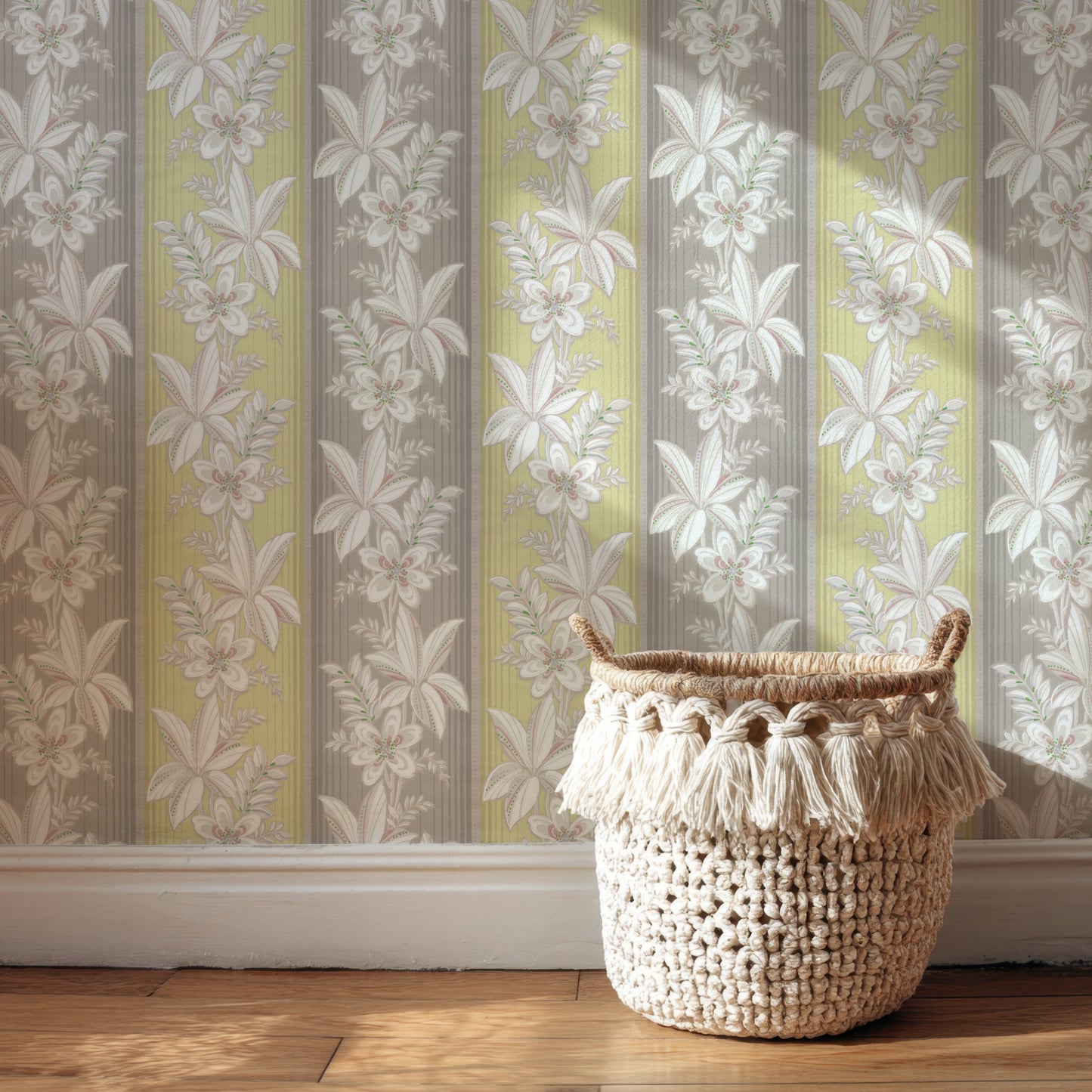 Isla Floral Botanical Stripe