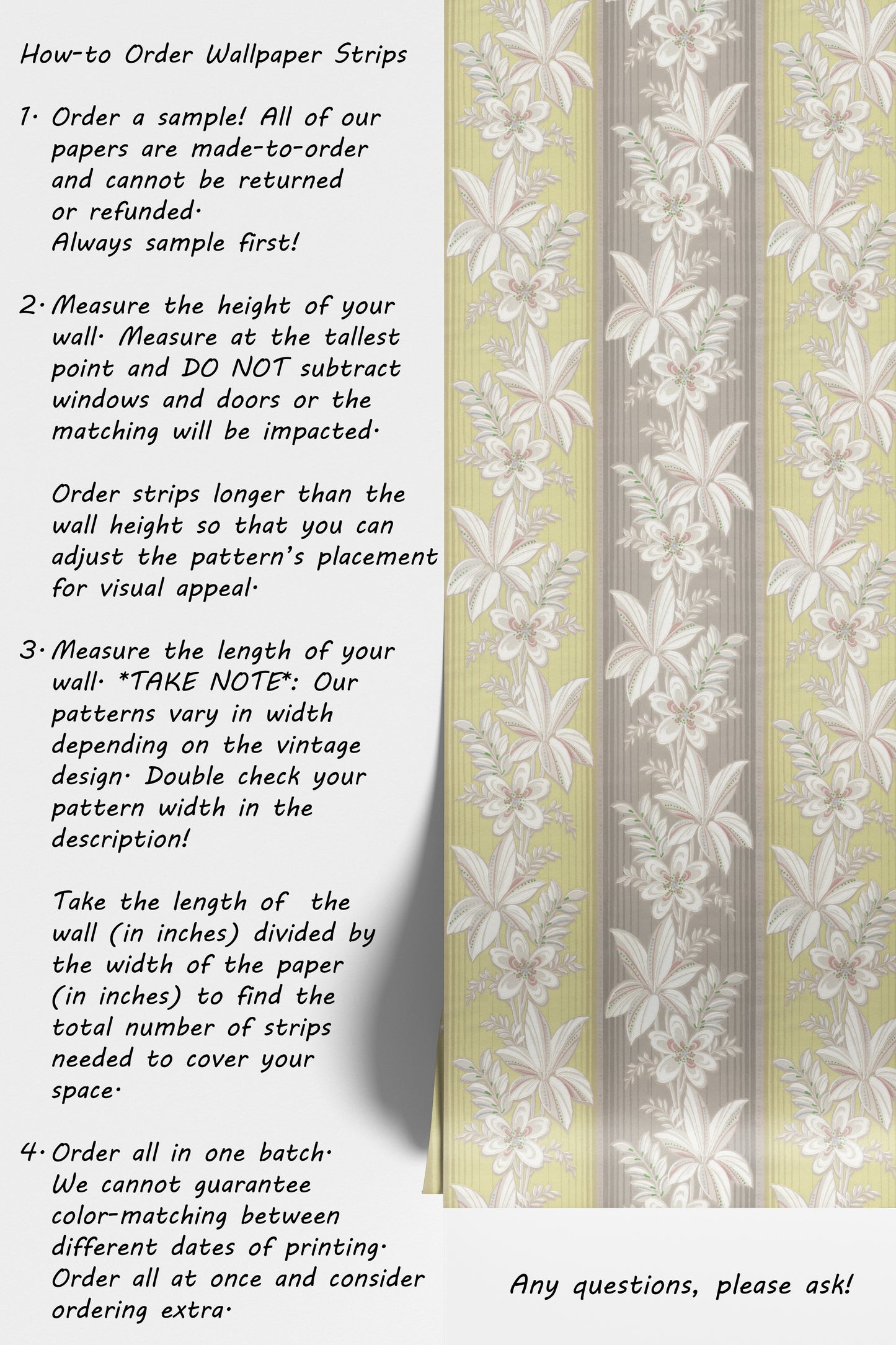 Isla Floral Botanical Stripe
