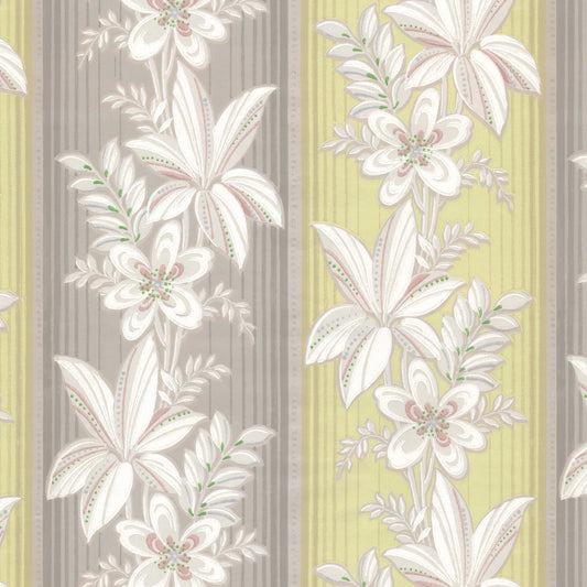 Isla Floral Botanical Stripe