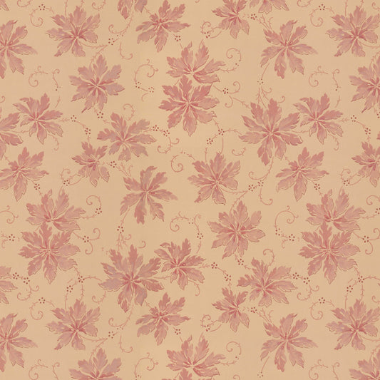 Ruby Antique Pink Leaves Botanical