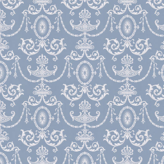 Haven Damask in Blue