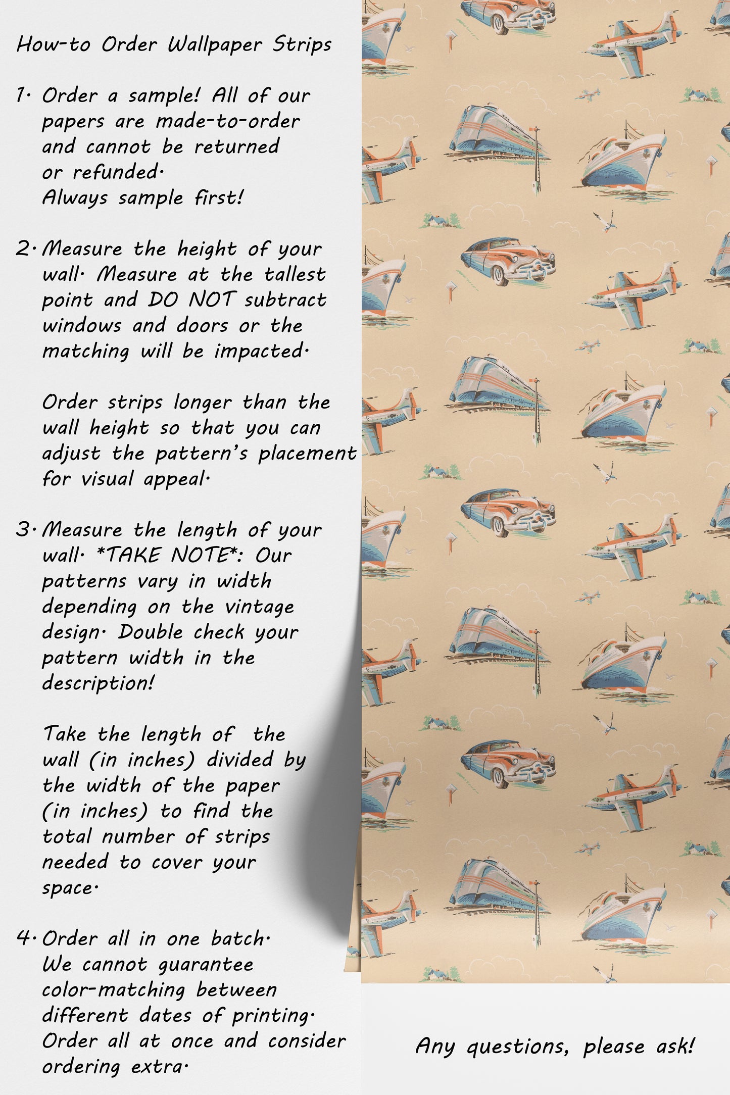 Leon Novelty Planes Trains and Automobiles Theme
