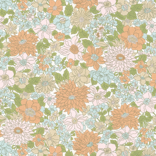 Blithe Retro Floral Orange