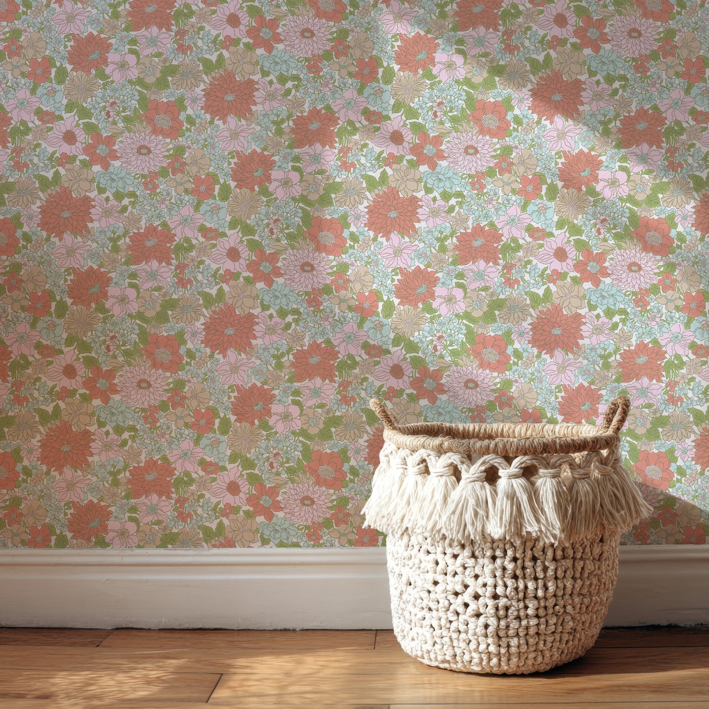 Blithe Retro Floral Red