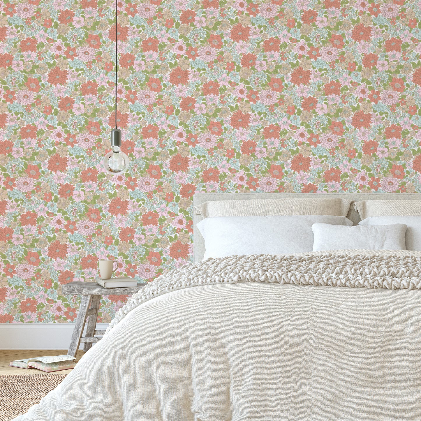 Blithe Retro Floral Red