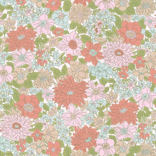 Blithe Retro Floral Red