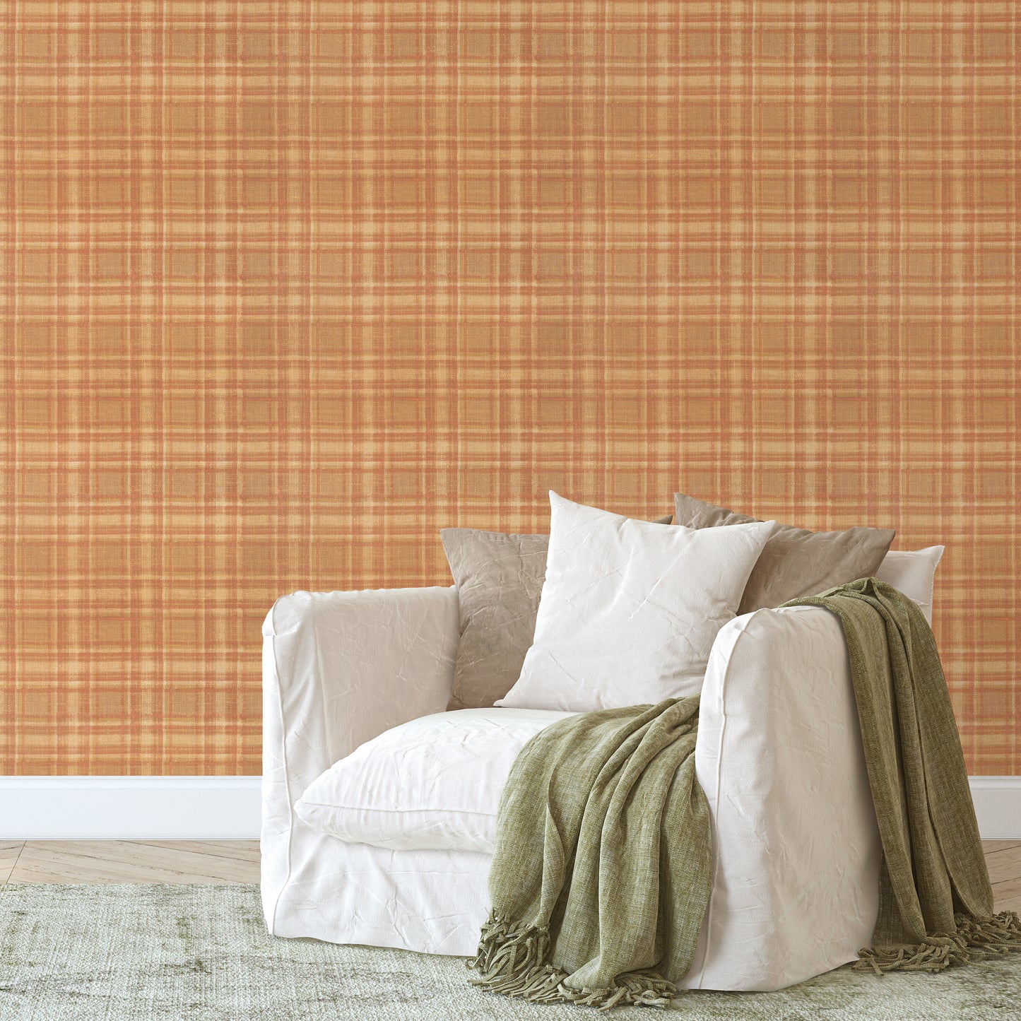 October Plaid Orange