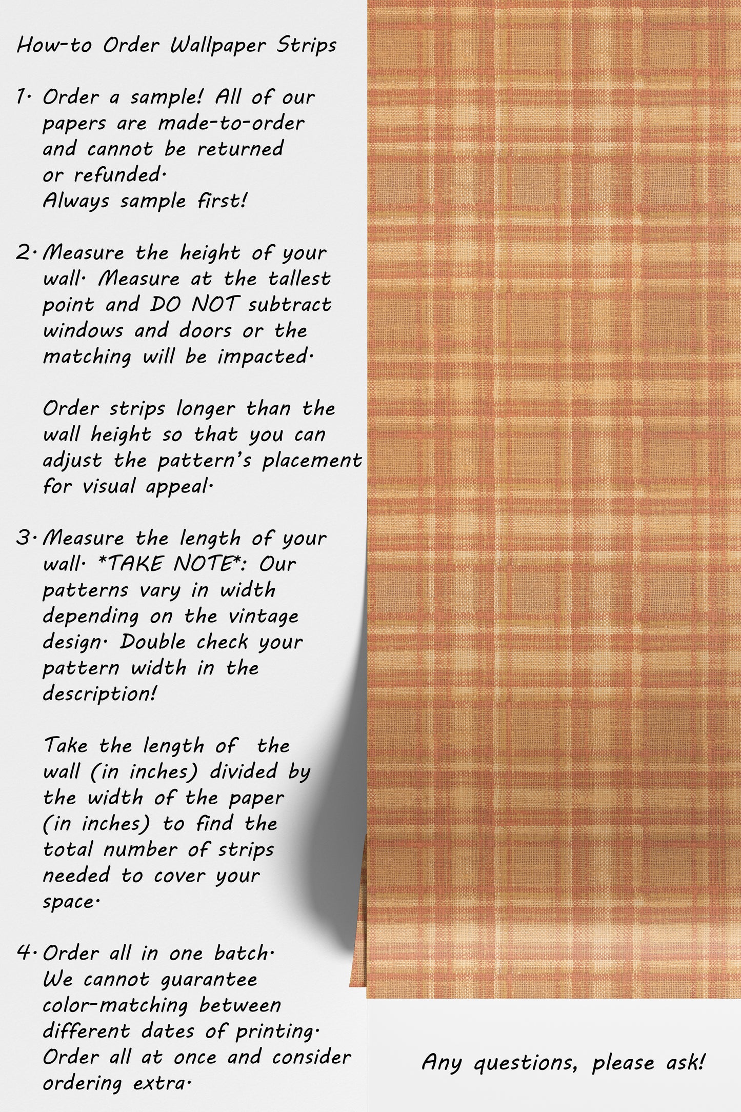 October Plaid Orange