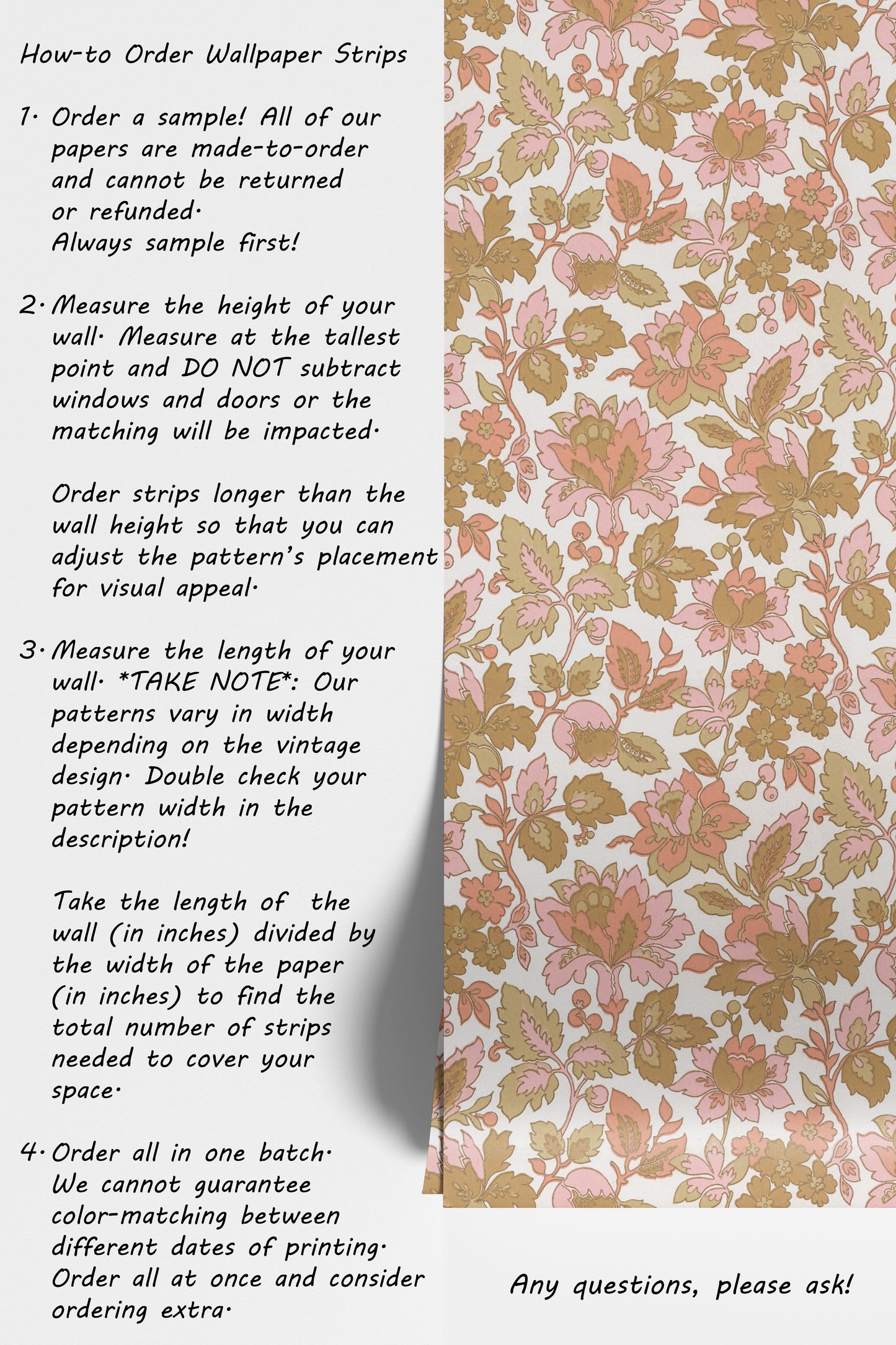 Hester Retro Floral in Salmon