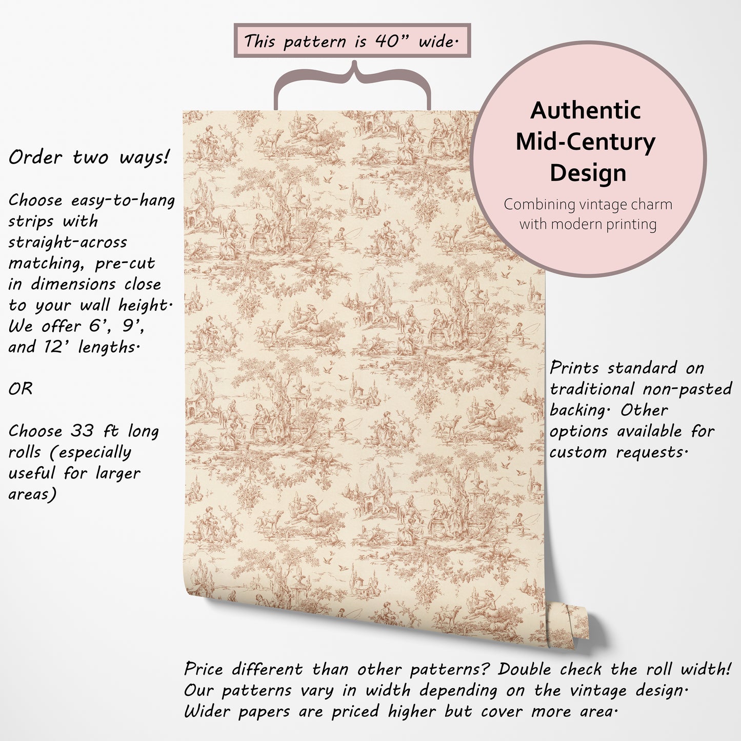 Geraldine Toile Scenic in Orange