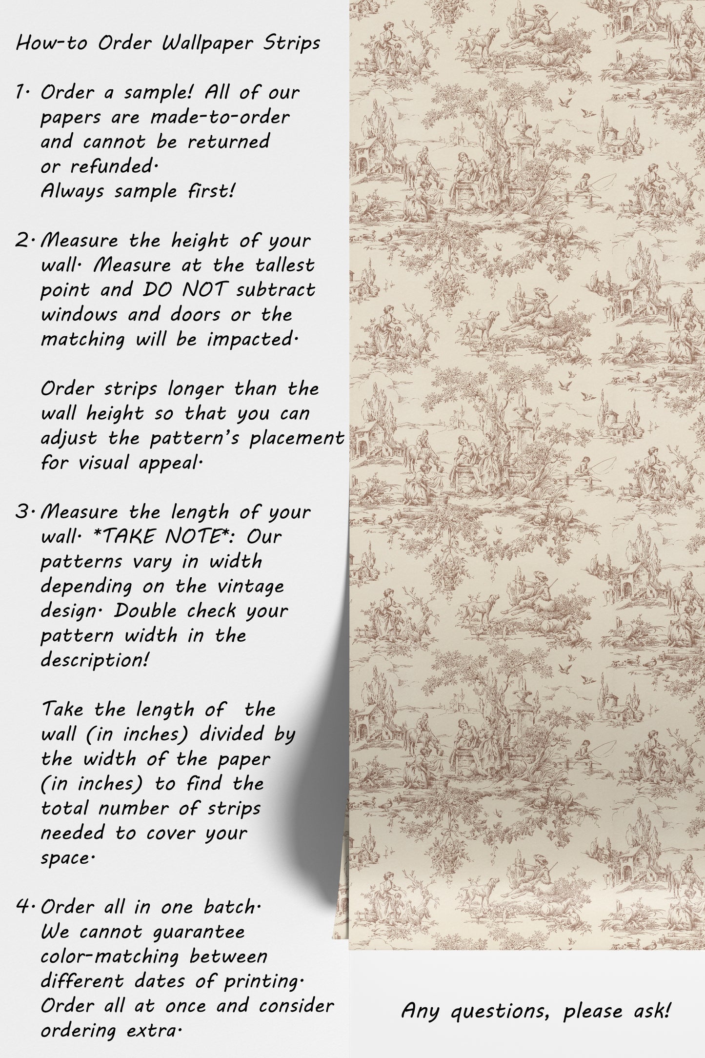 Geraldine Toile Scenic in Brown