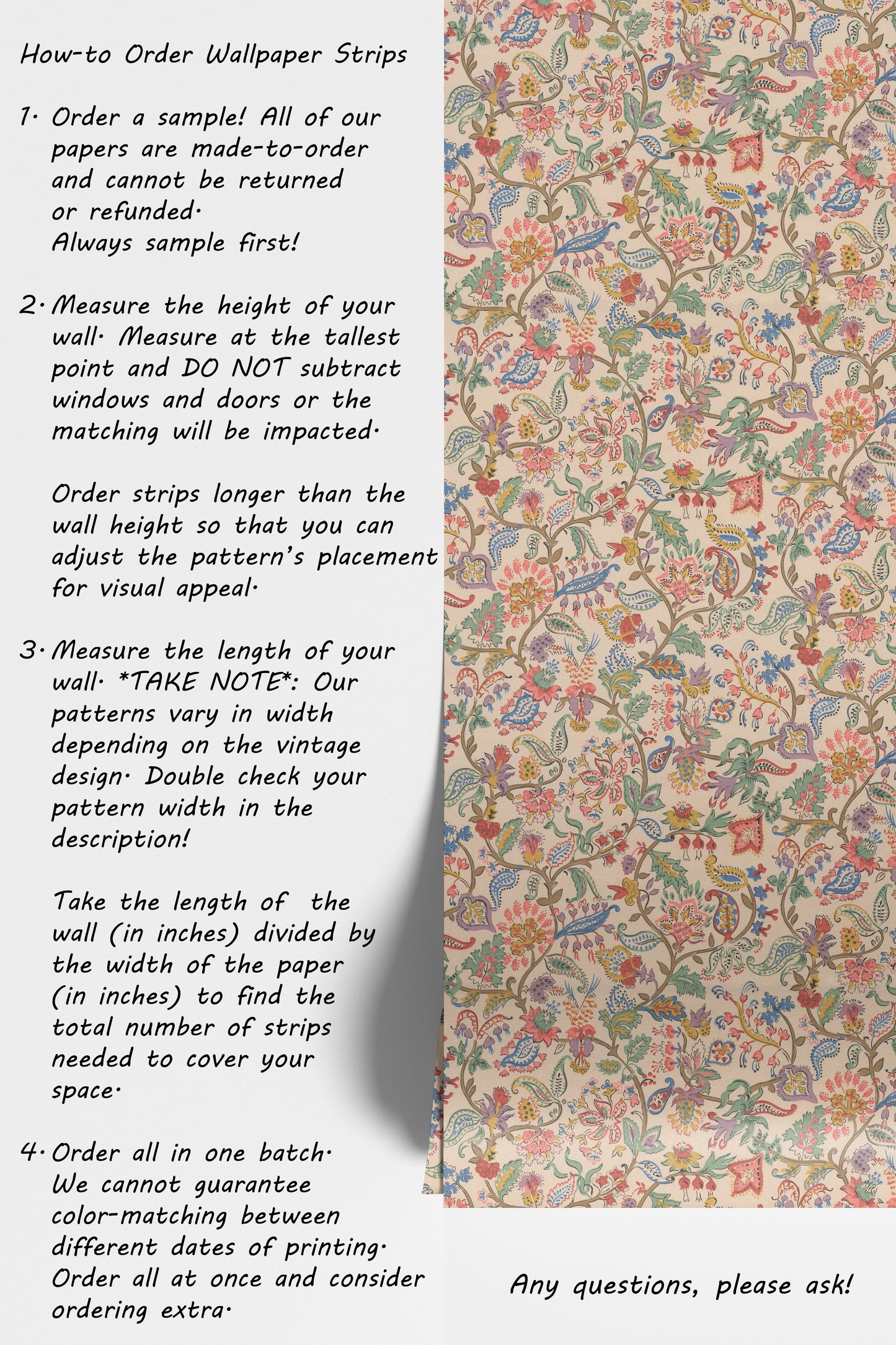 Patrice Antique French Floral Chintz