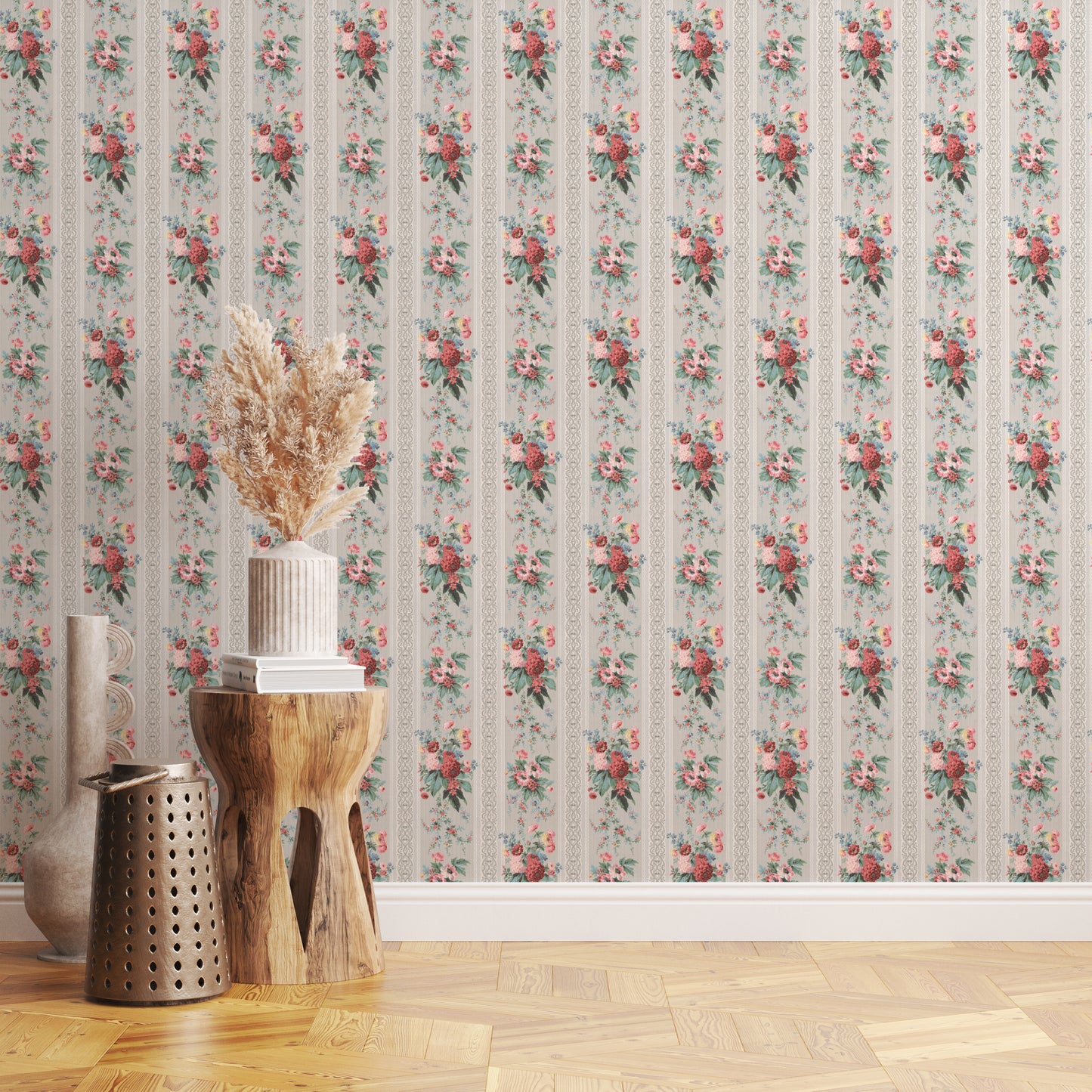 Carmen Floral Stripe