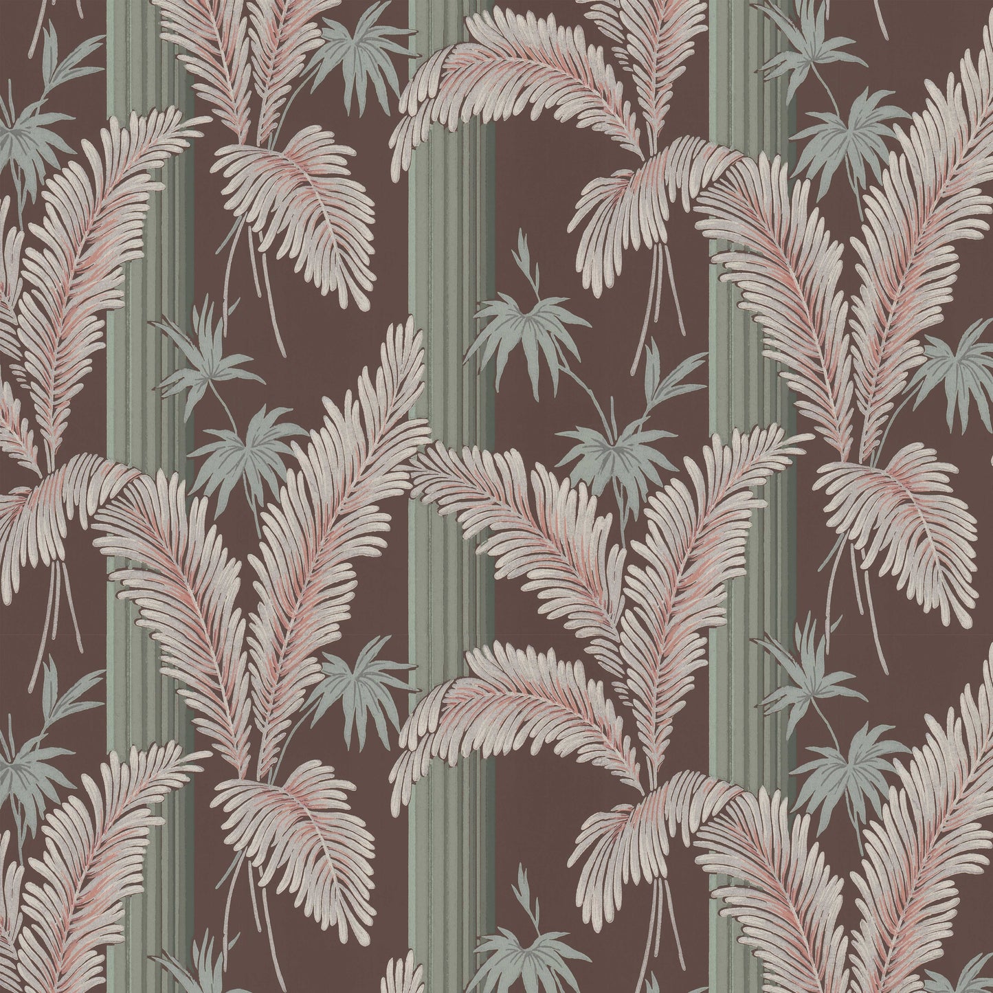 Wilma Botanical Stripe on Brown