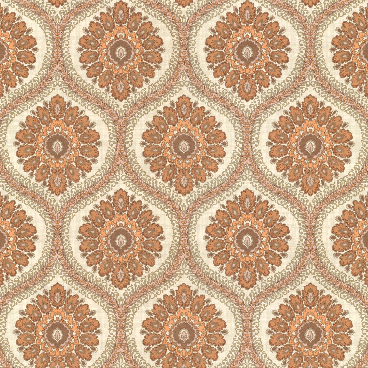 Sondra Retro Geometric Damask