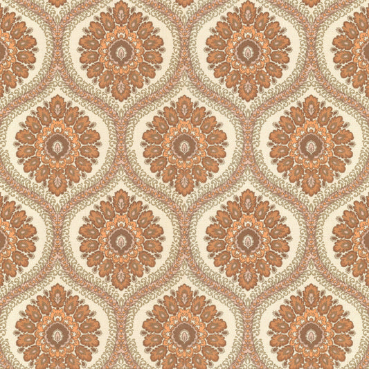 Sondra Retro Geometric Damask