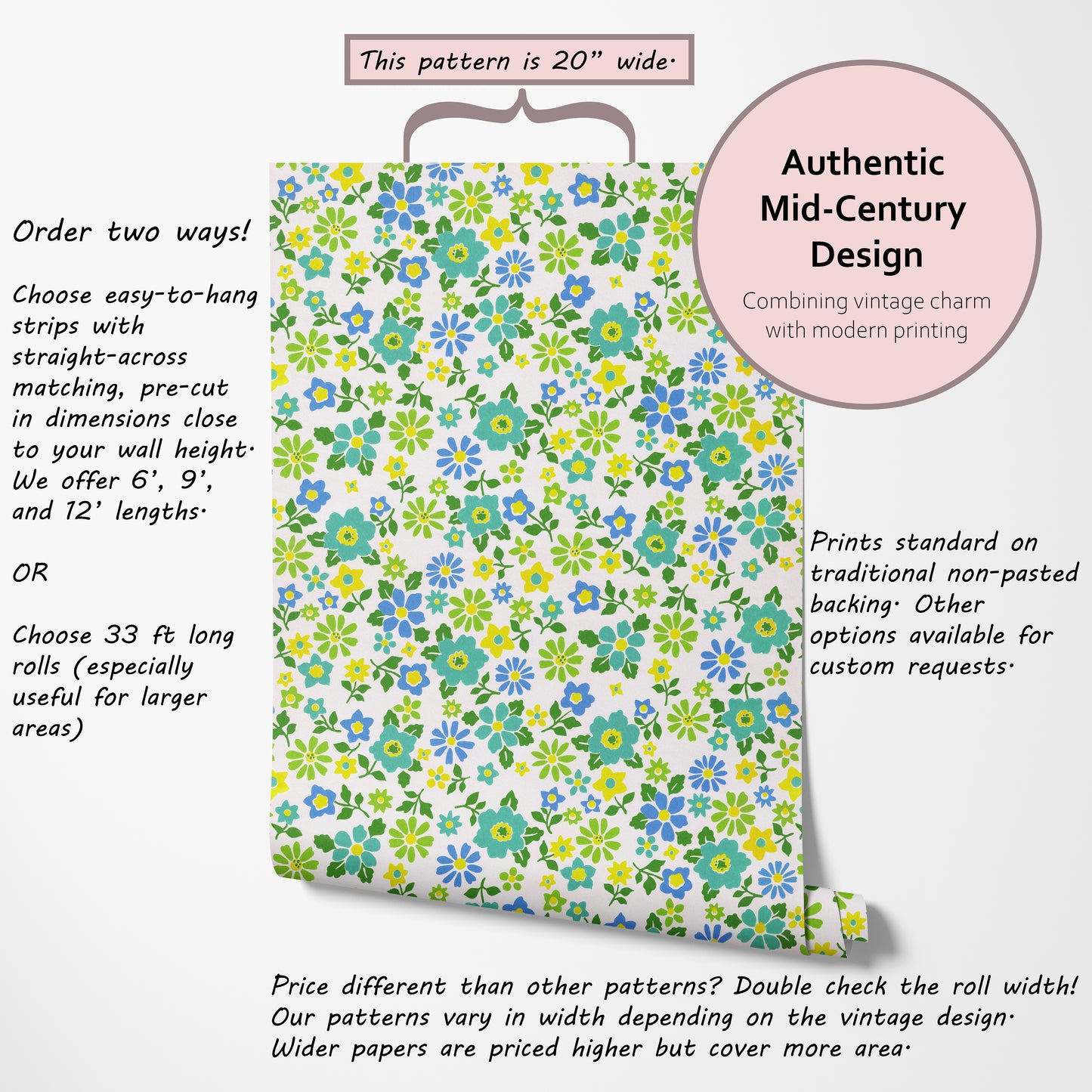 Peridot Retro Floral