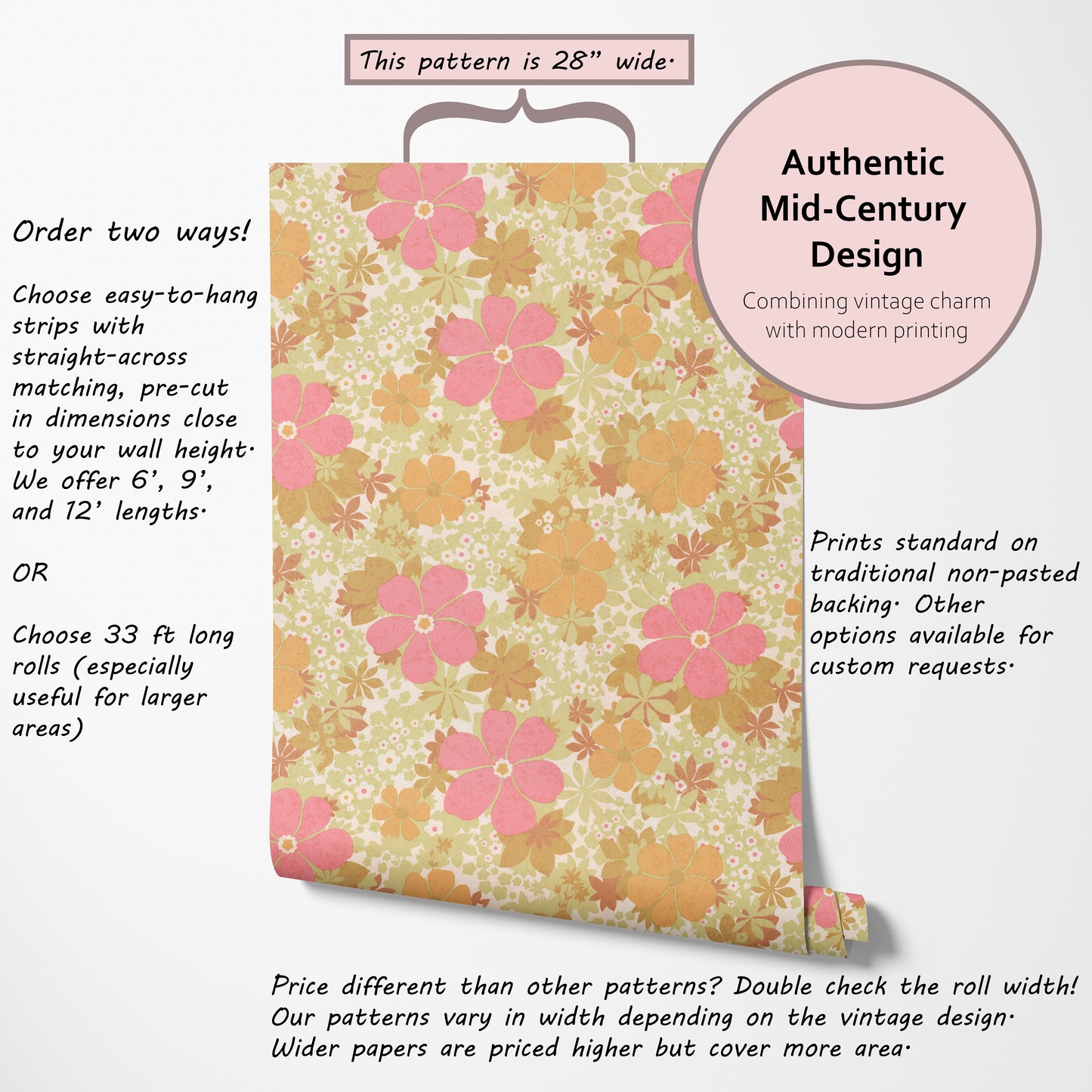 Daisy Retro Floral