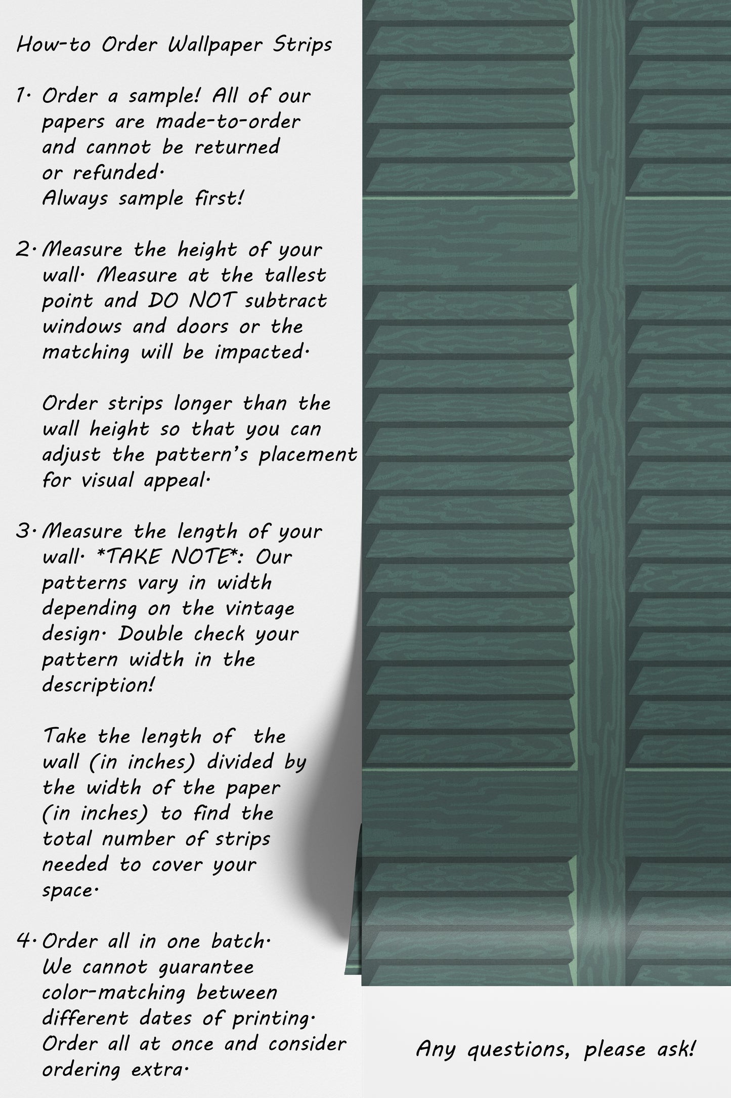 Green Shutters Faux Texture