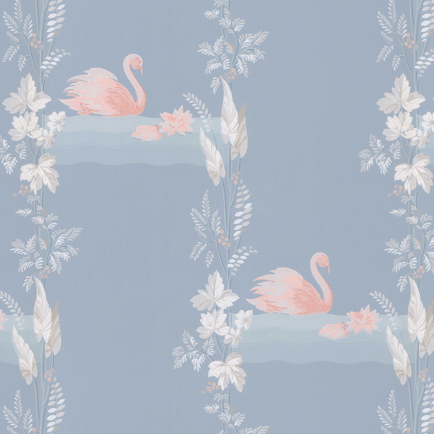 Pink Swans Bathroom