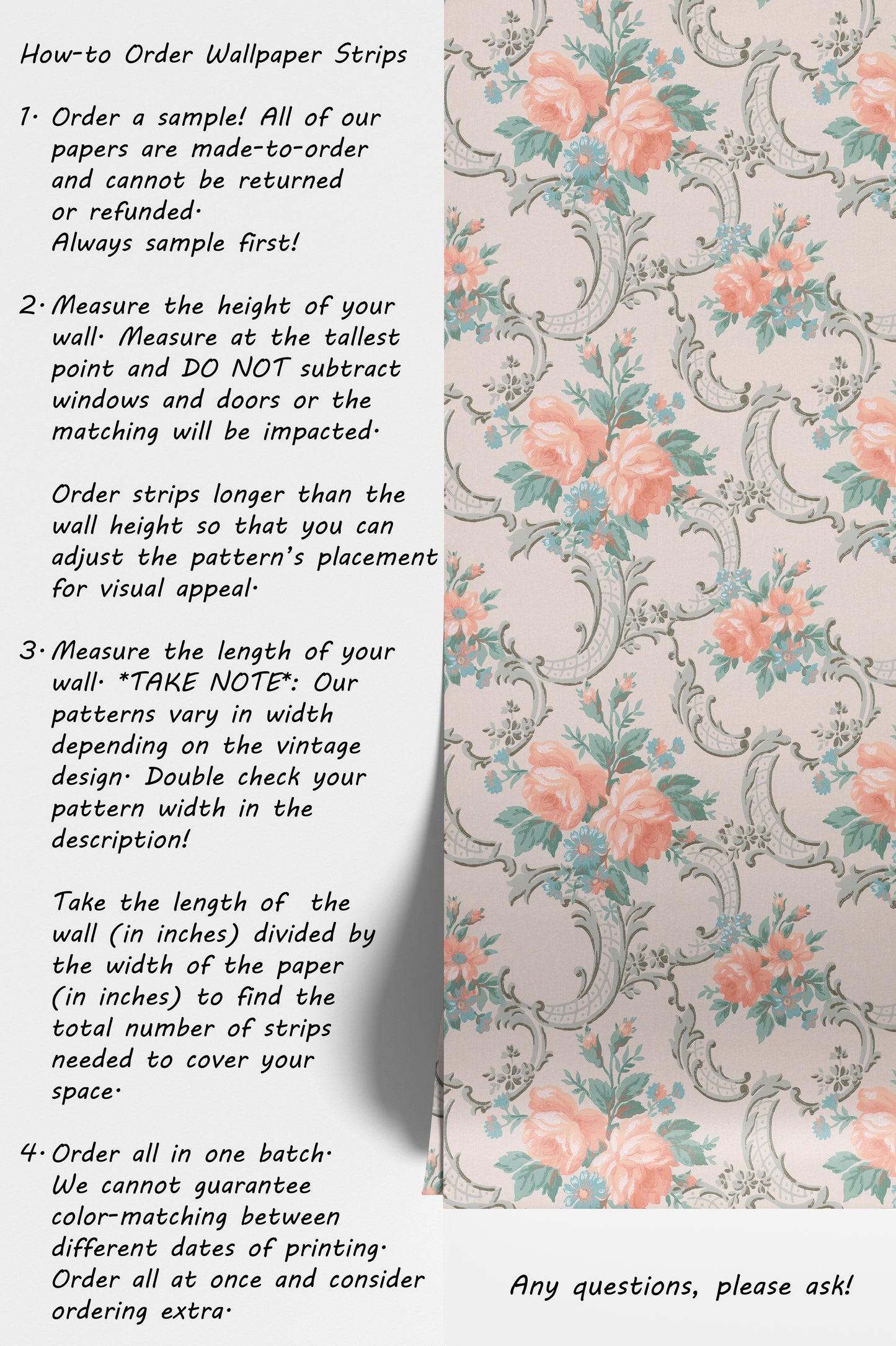 Lenora Peach Roses Floral