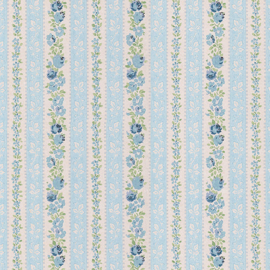 Darcie Blue Rose Floral Stripe