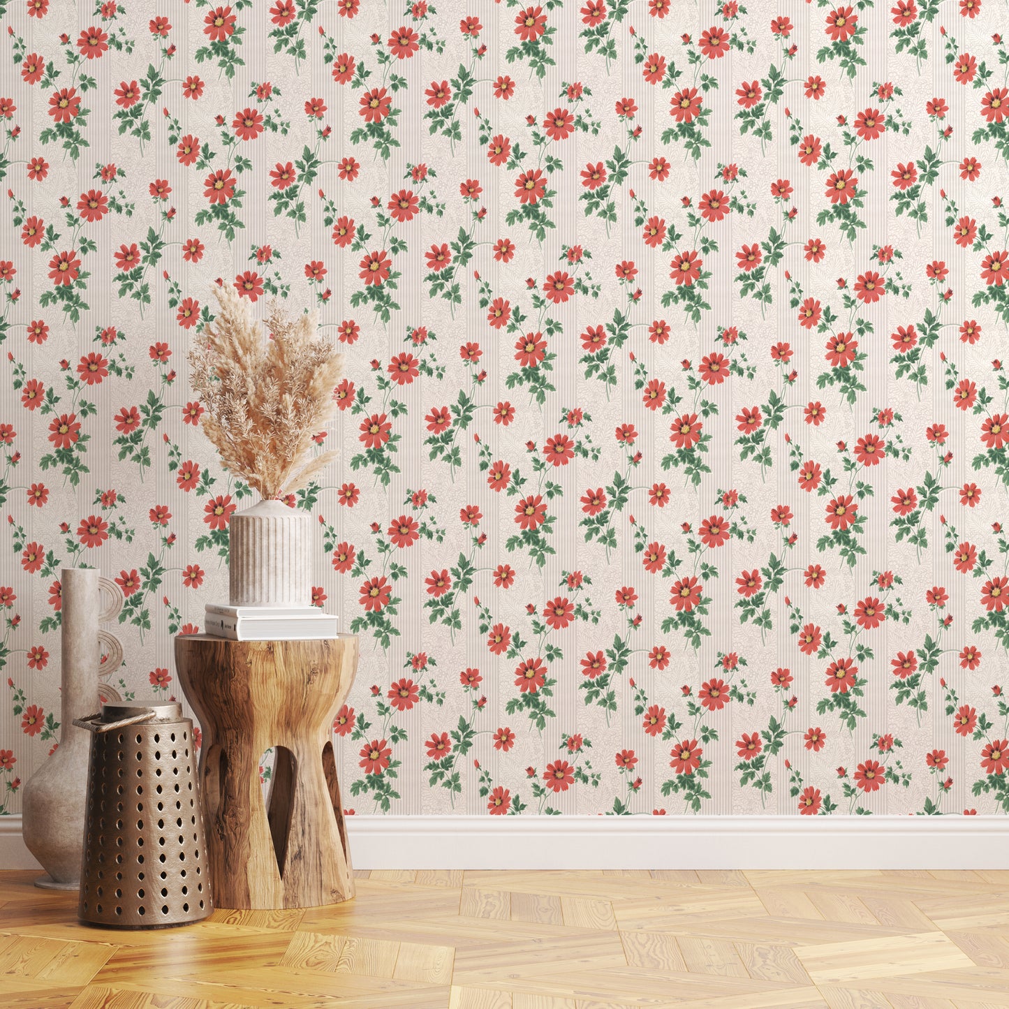 Presley Red Cosmos Floral