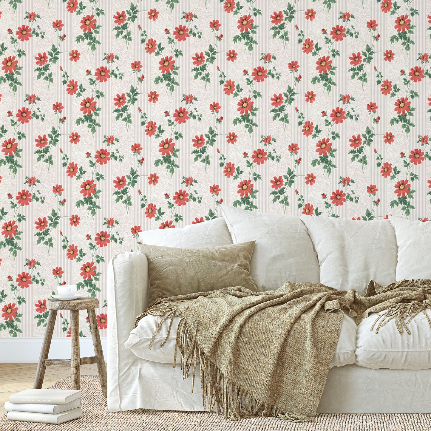 Presley Red Cosmos Floral