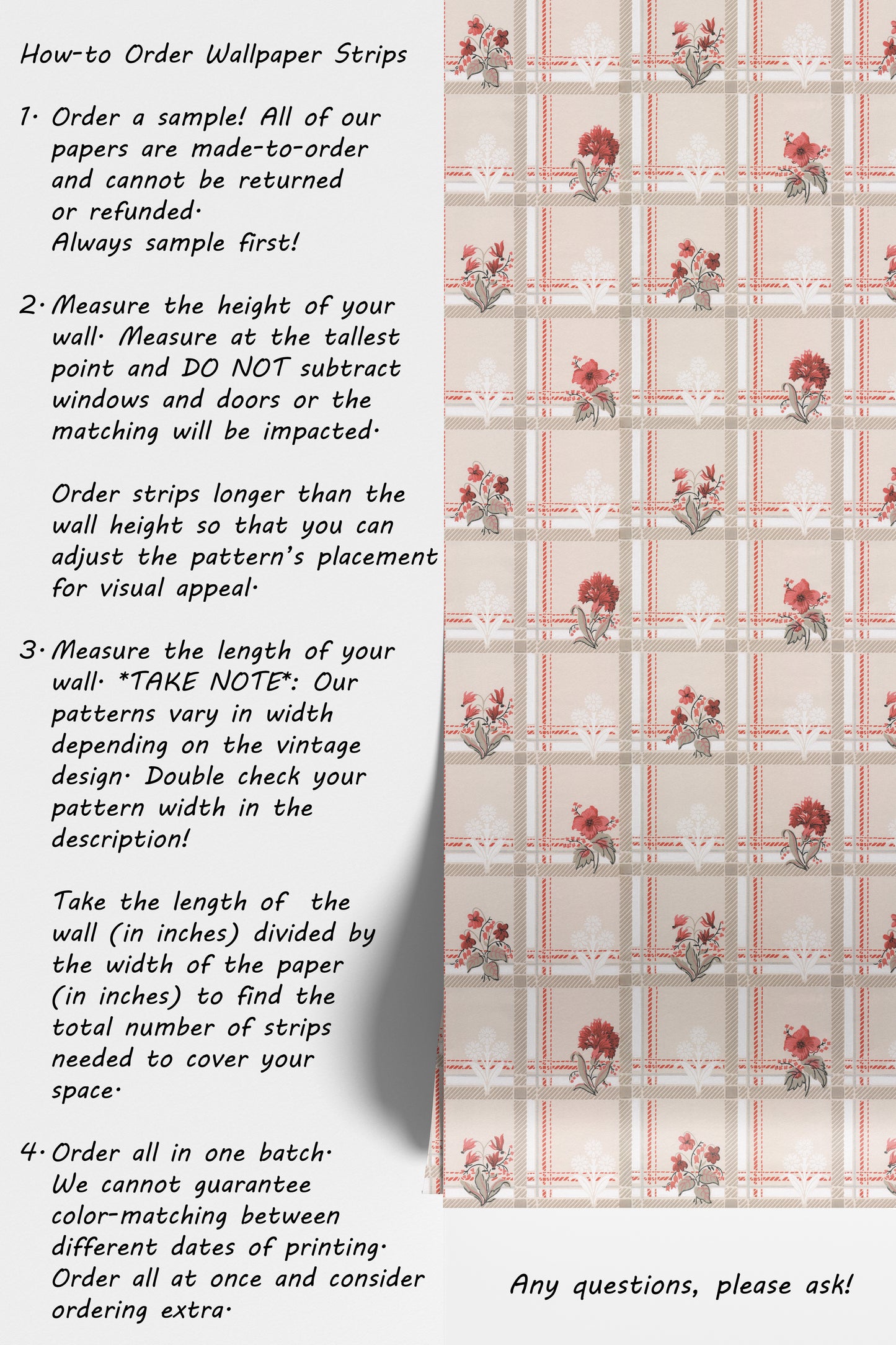 Rae Plaid Kitchen Floral