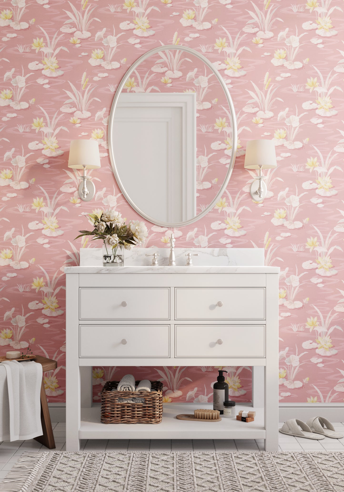 Lilliana Bathroom Water Lilies