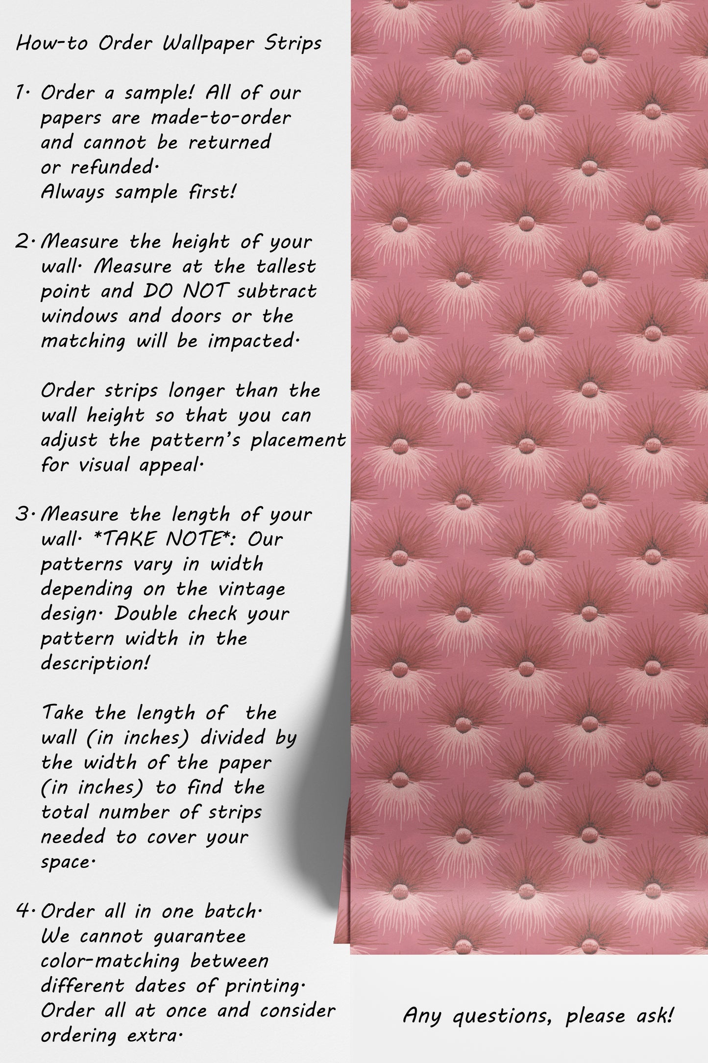 Mitzi Button Tuft Texture in Raspberry Pink