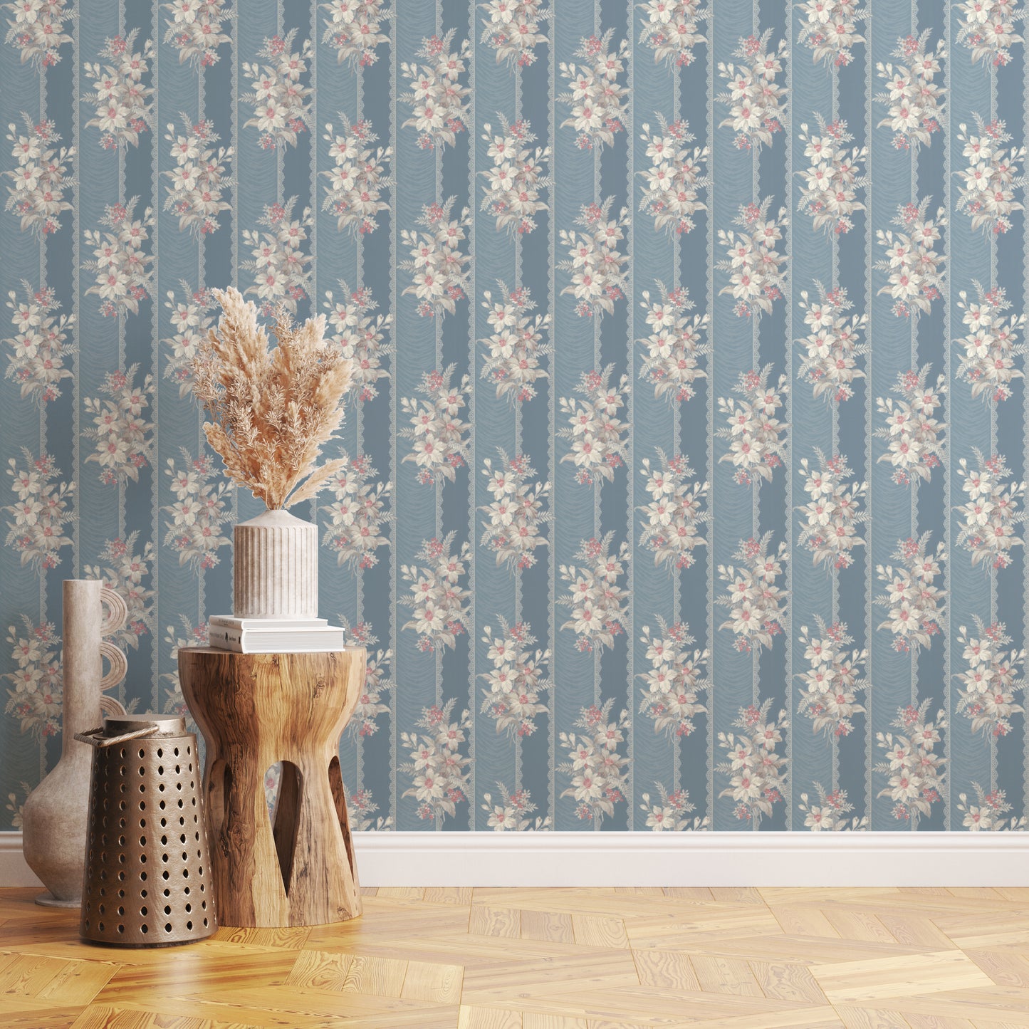 Taffline Floral Stripe