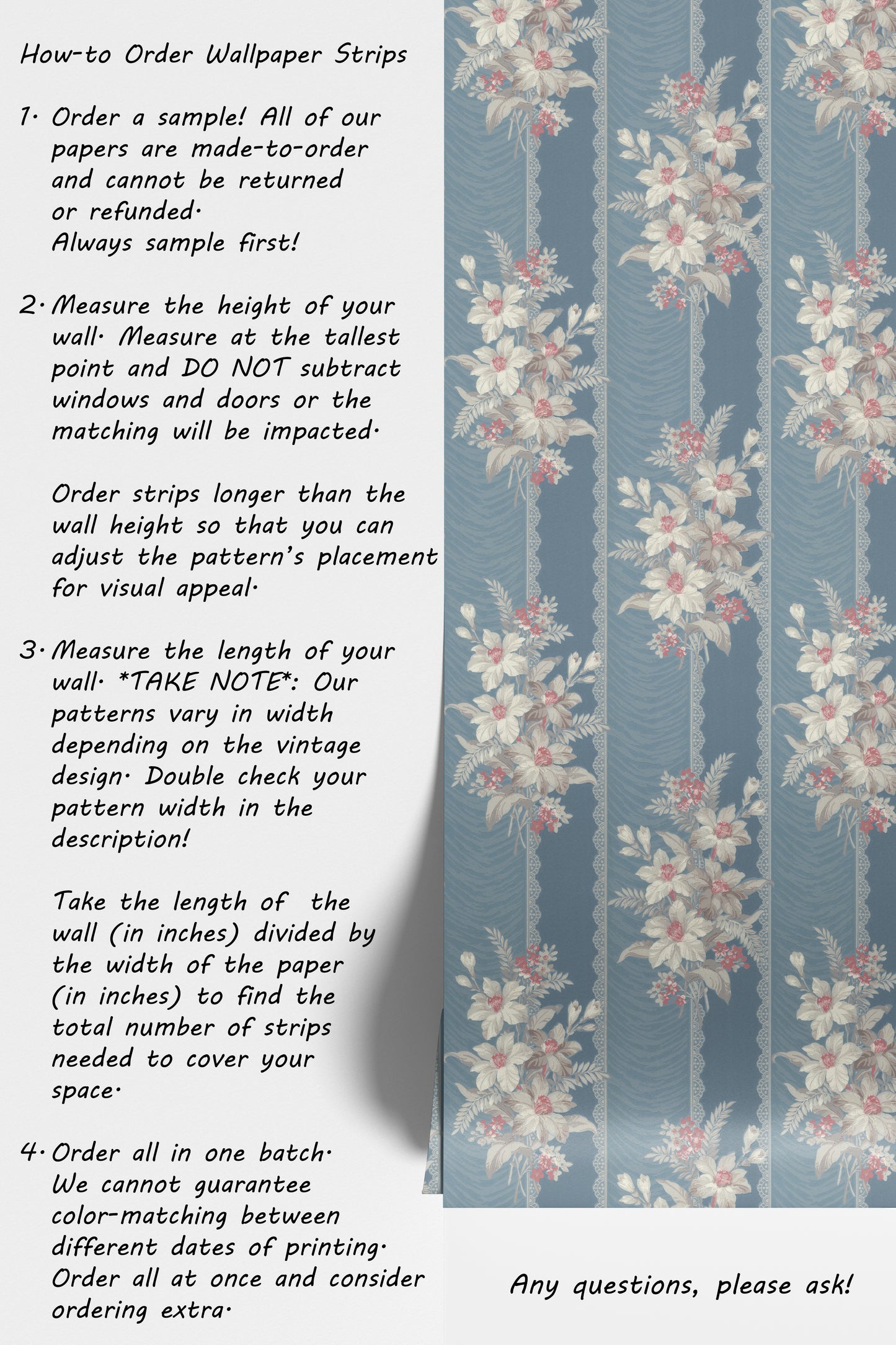 Taffline Floral Stripe