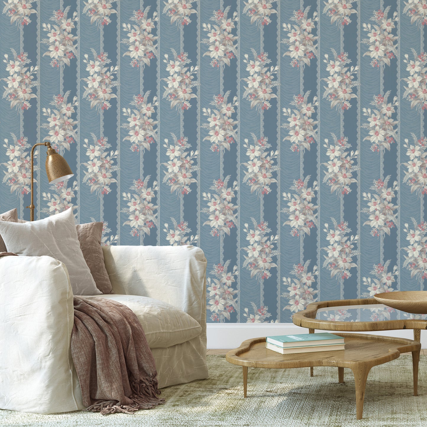 Taffline Floral Stripe