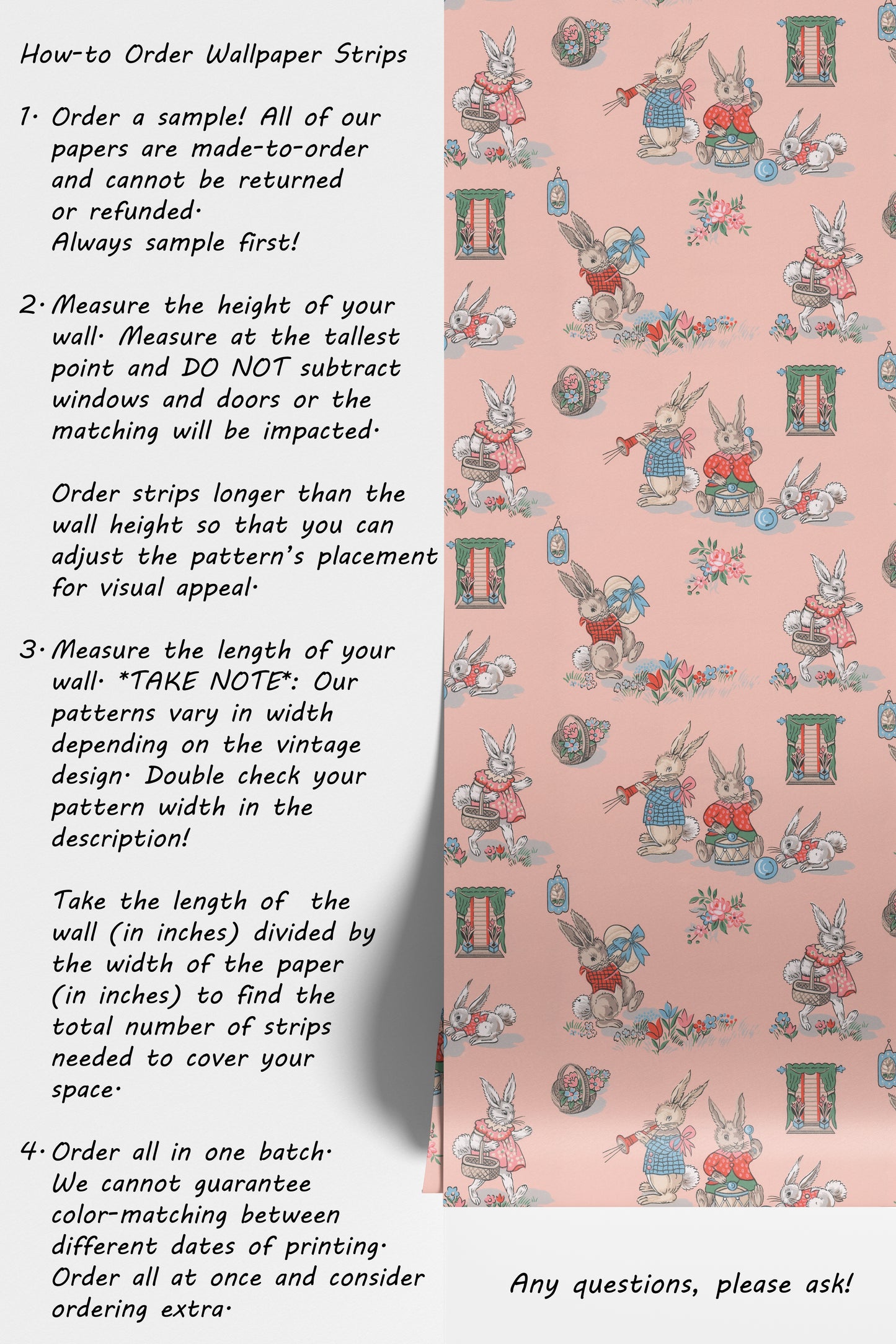 Easter Childrens Nursery Bunnies