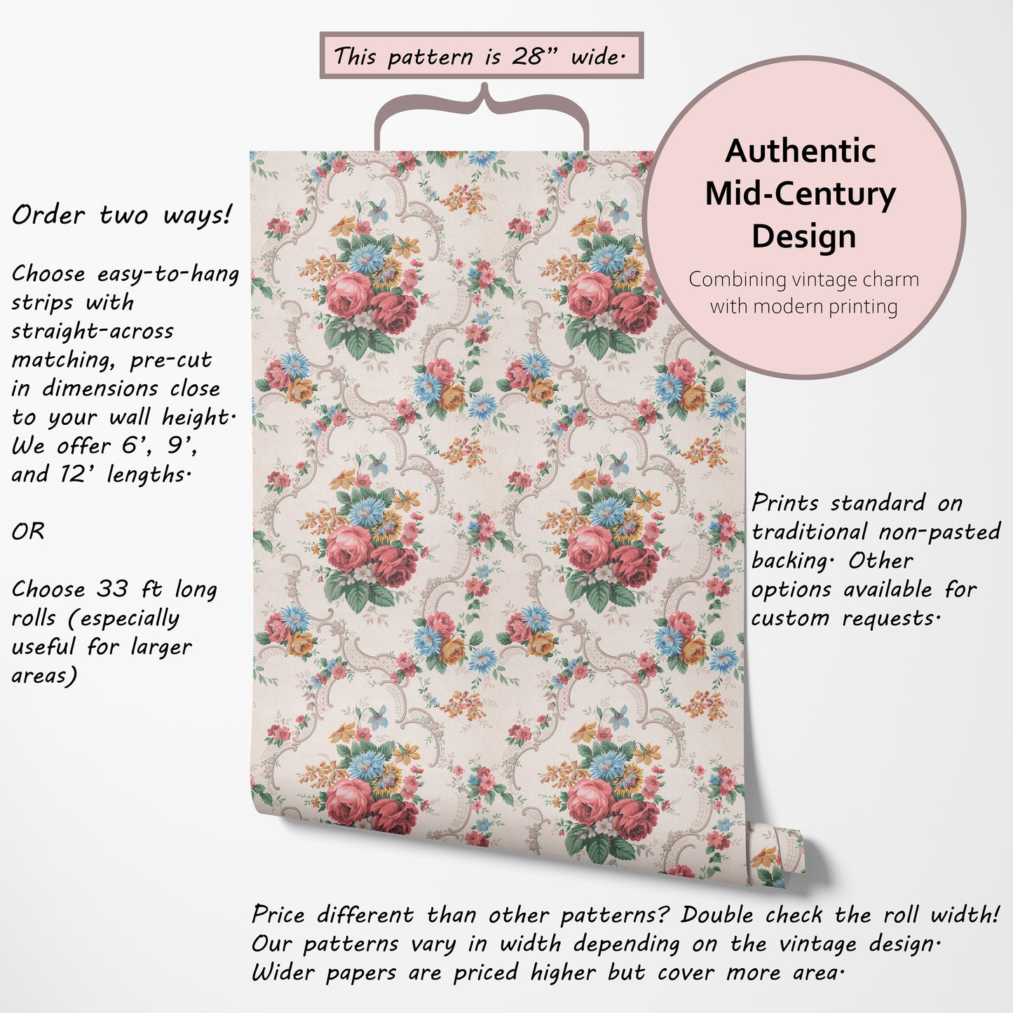 Beatrice Cabbage Rose Floral
