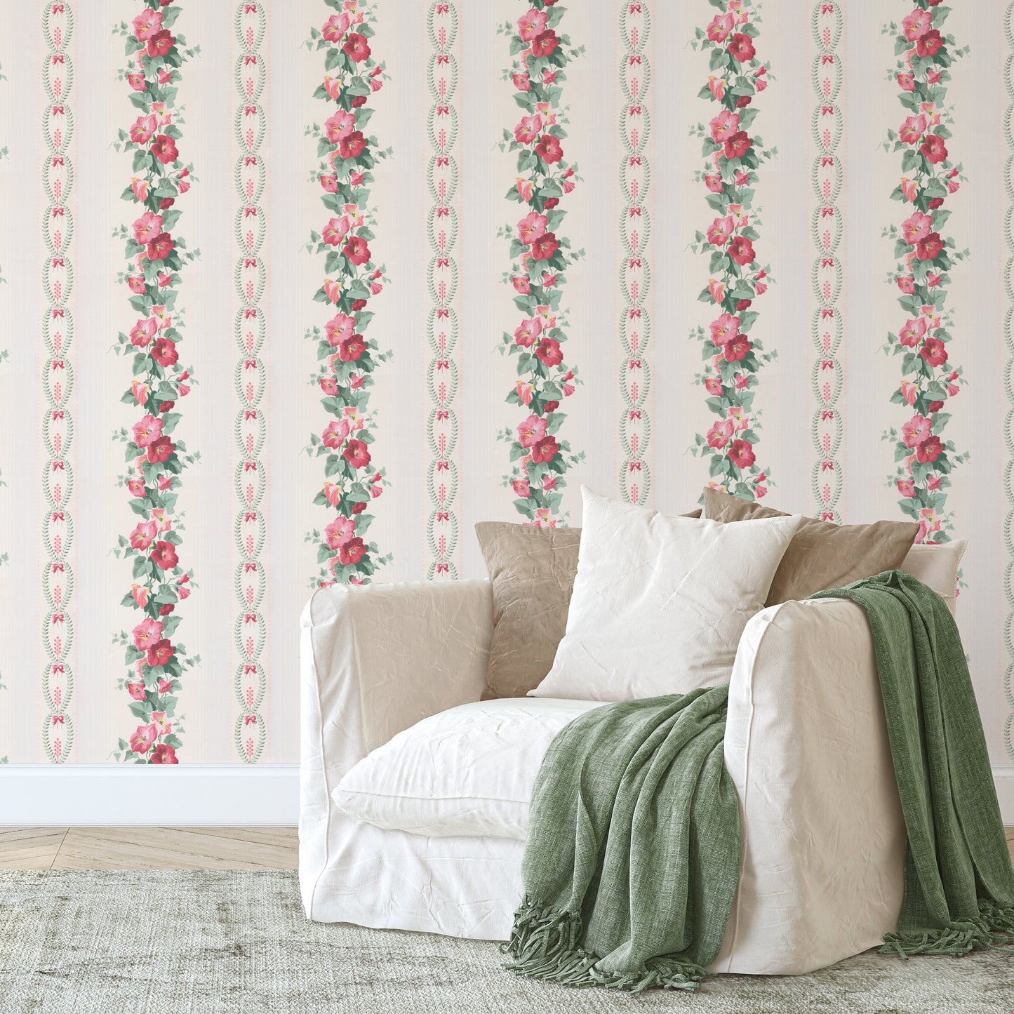 Deanna Floral Stripe