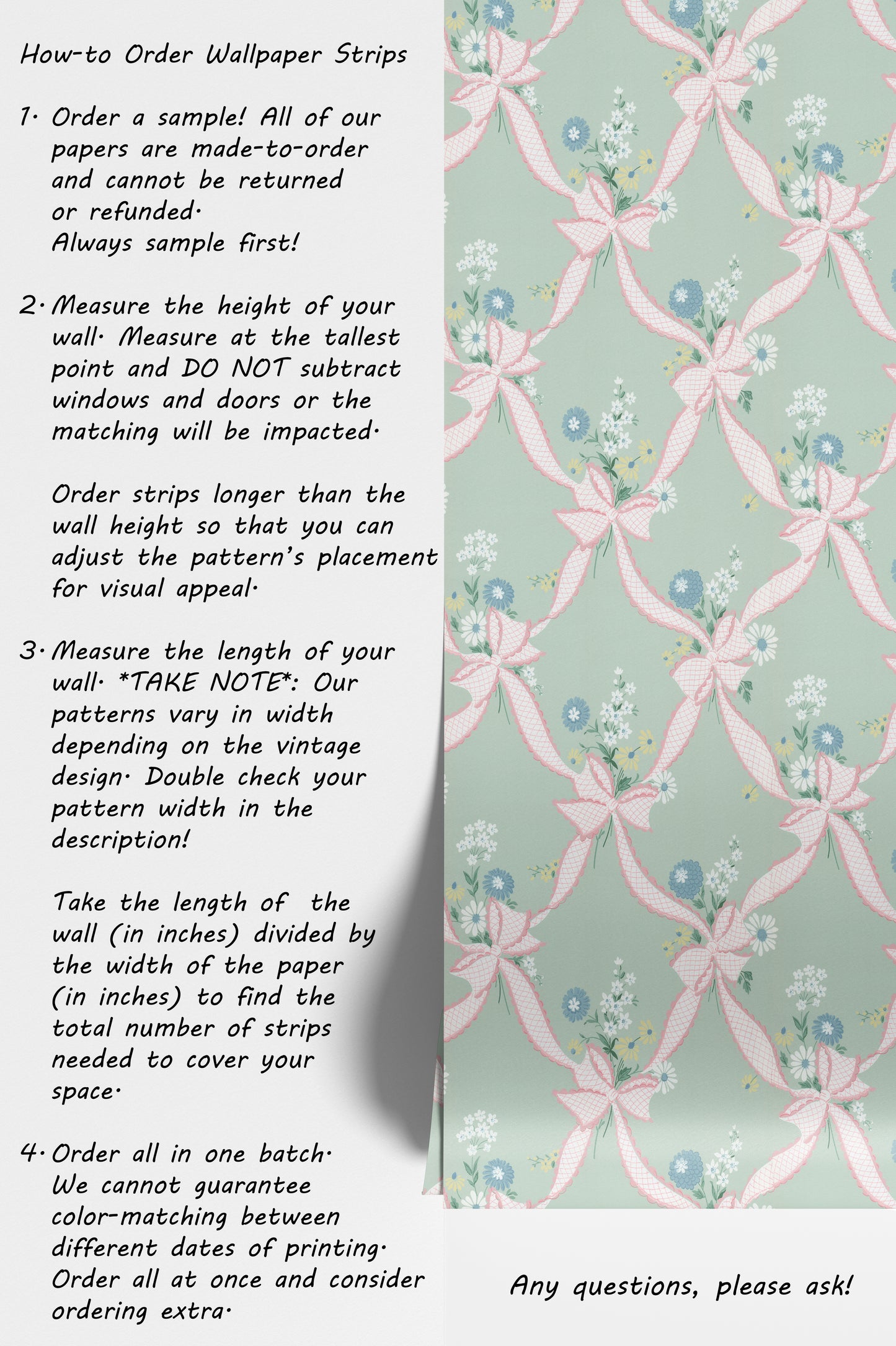 Lacey Daisy Floral with Ribbon Bows