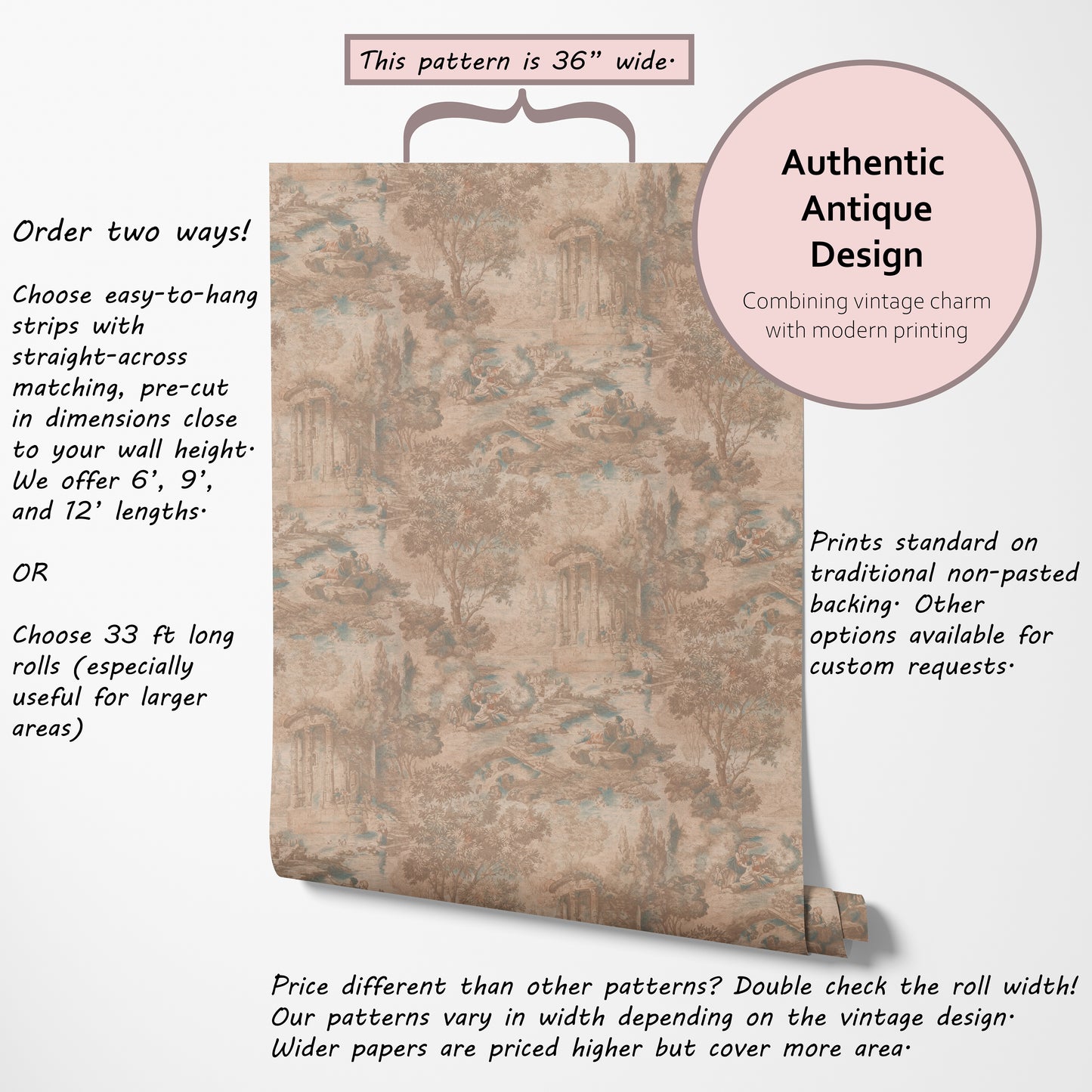 Blaise Antique Toile Scenic