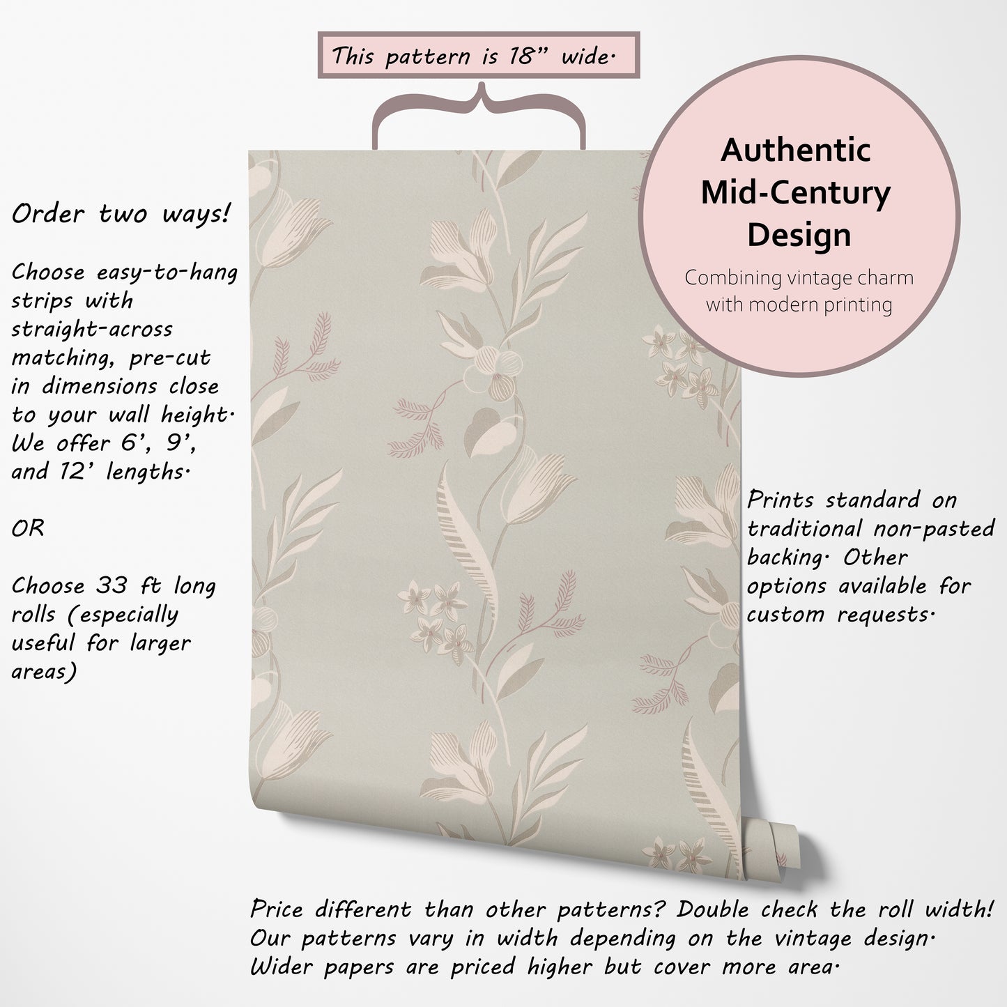 Prairie Floral Stripe