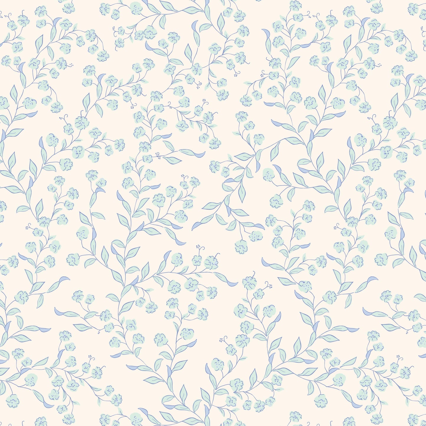 Flowering Groundcover Light Aqua Hannah's Treasures Designs